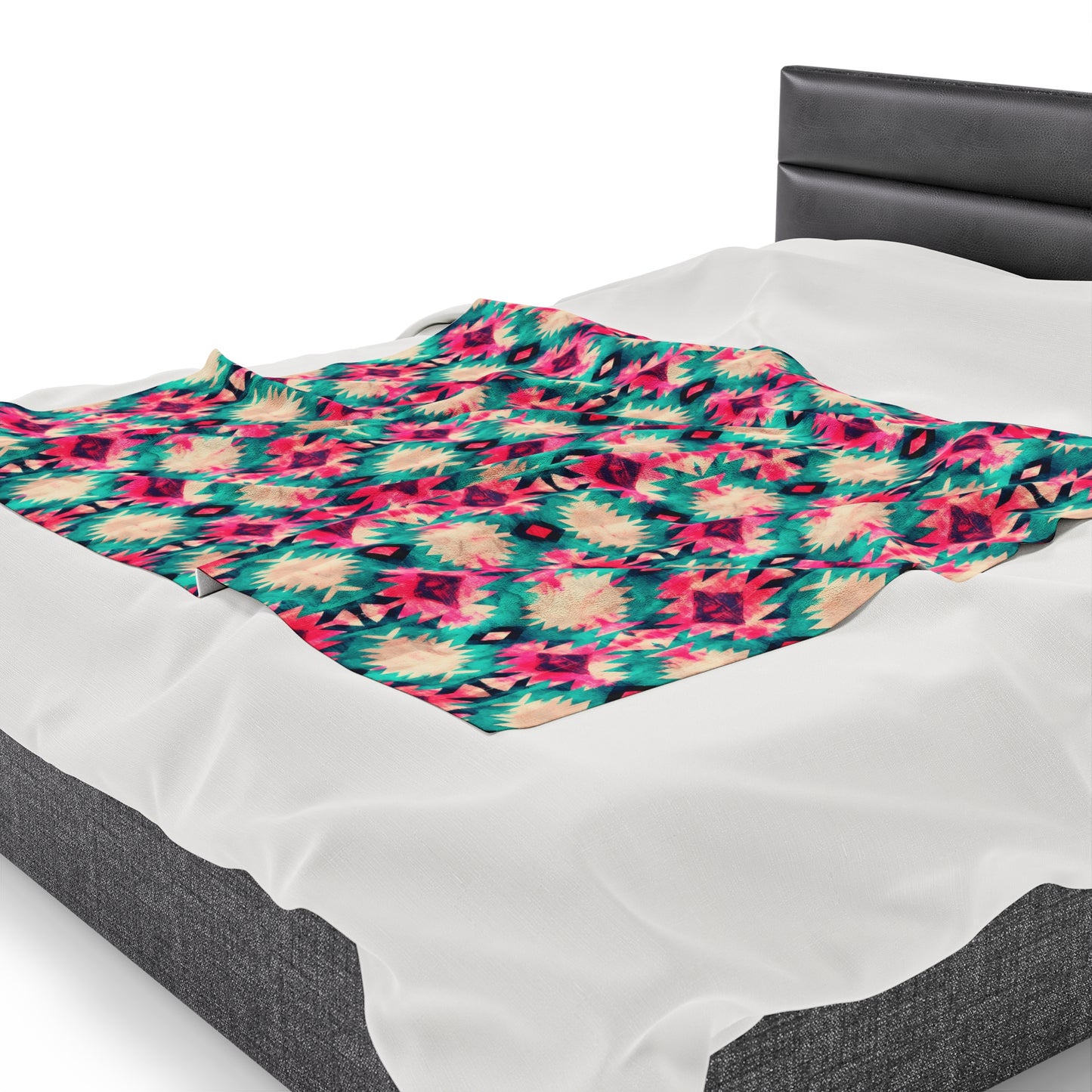 Aztec Velveteen Plush Blanket | Soft, Luxurious, Cultural, and Comforting | Available in Multiple Sizes