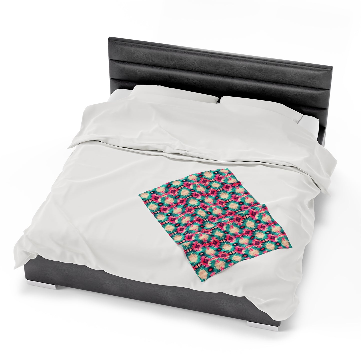 Aztec Velveteen Plush Blanket | Soft, Luxurious, Cultural, and Comforting | Available in Multiple Sizes