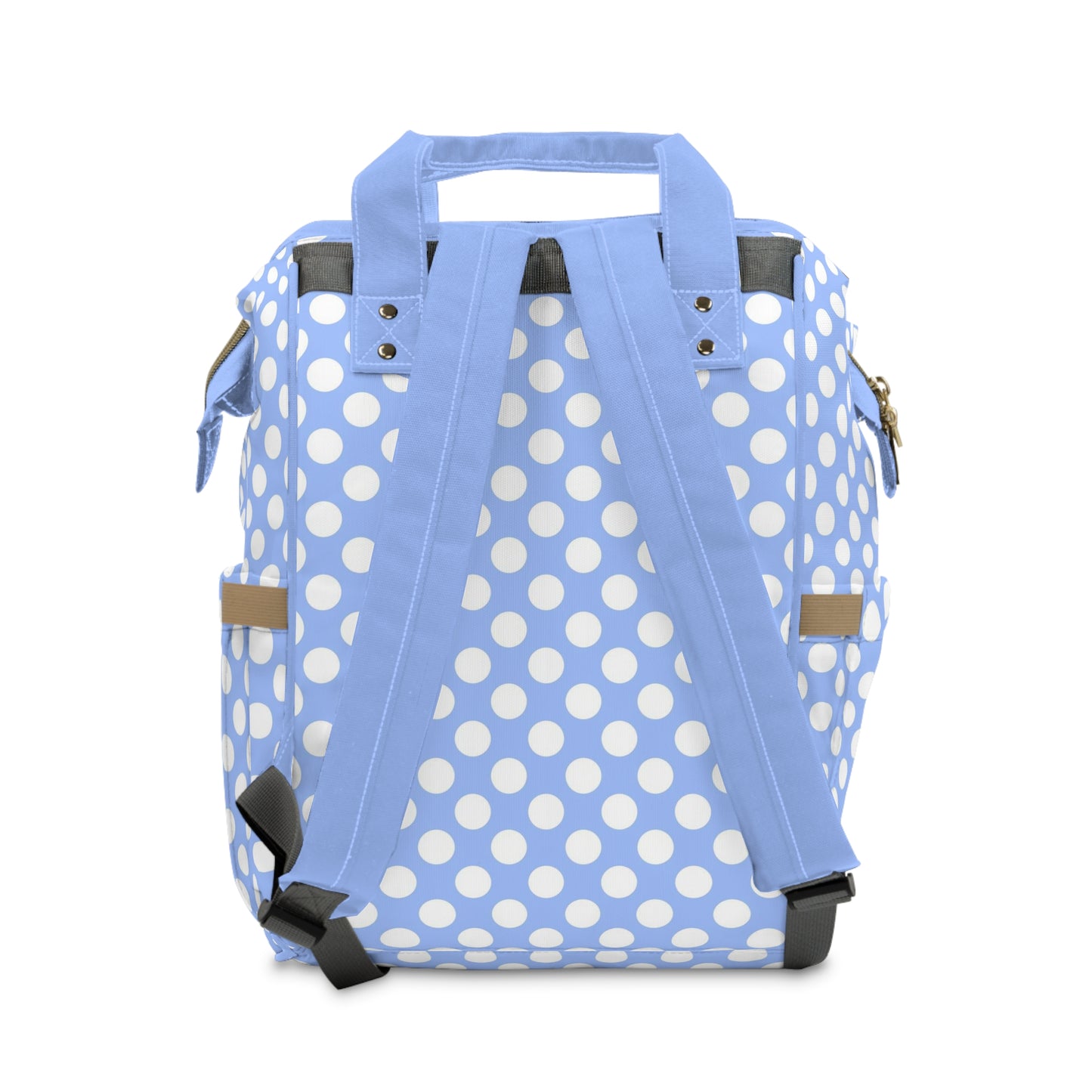 Pastel Polka Dot Diaper Backpack - Stylish & Multifunctional Baby Bag with Polka Dot Patterns, Perfect for Trendy Parents