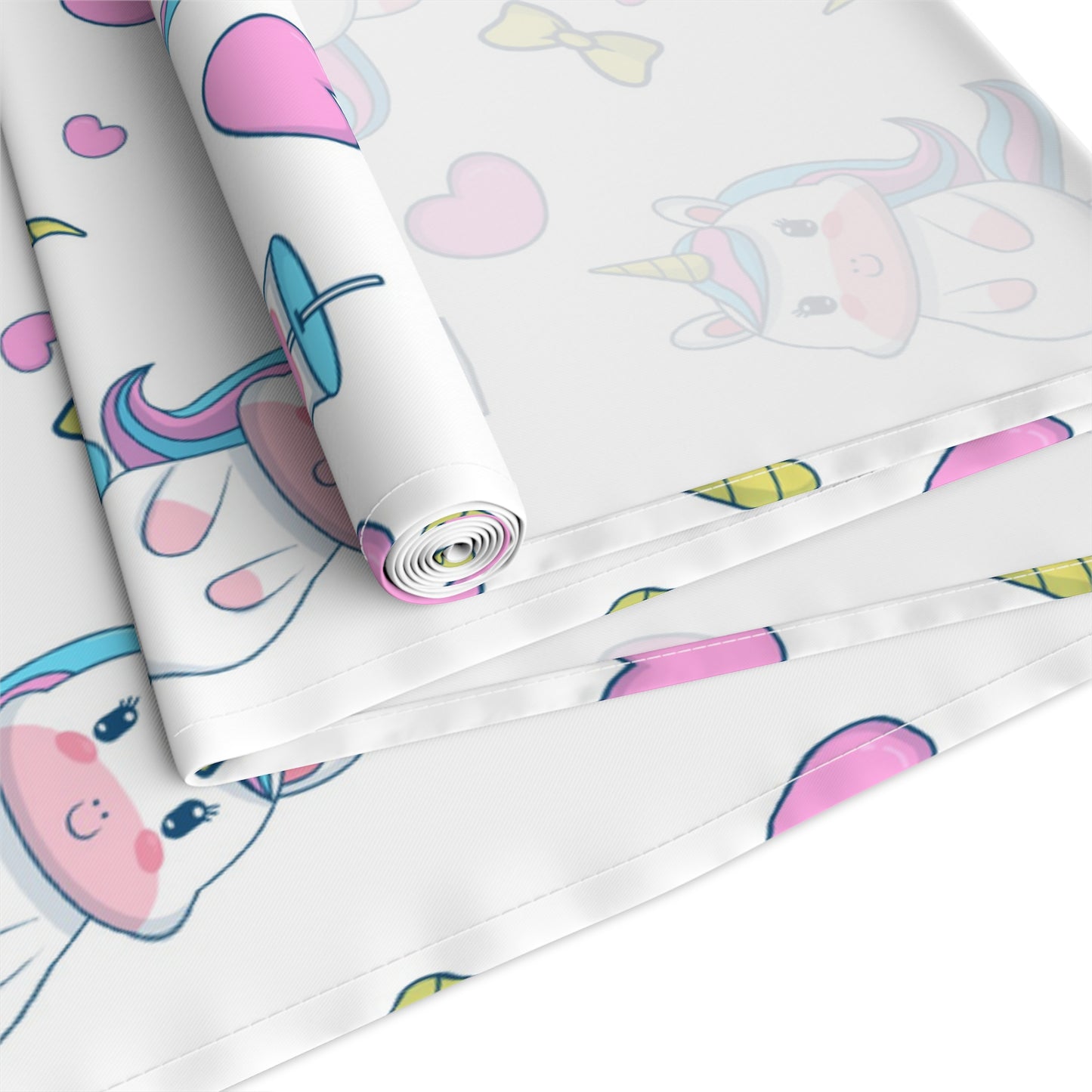 Unicorn Print Table Runner - Magical Elegance, Cotton Twill or Polyester - Perfect for Whimsical & Fantasy Home Decor