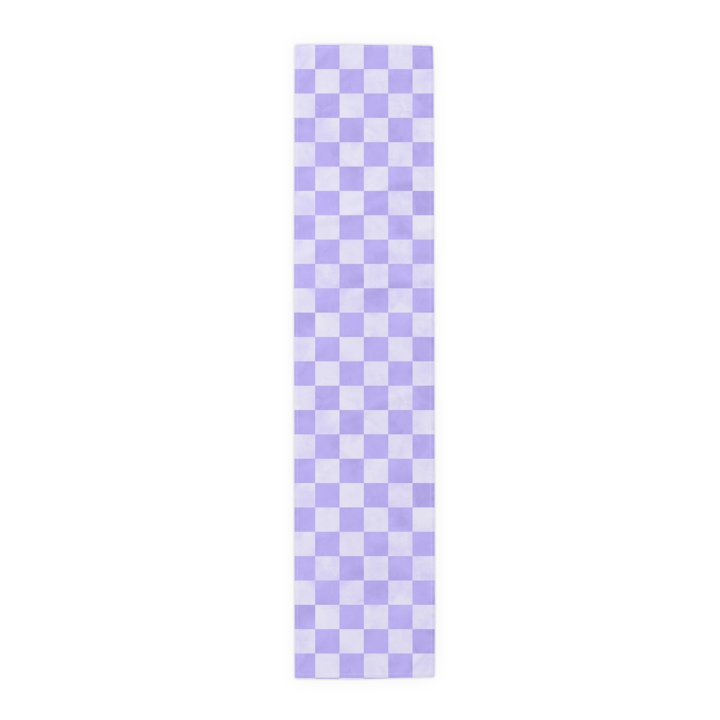 Pastel Checkered Table Runner - Soothing Playfulness, Cotton Twill or Polyester - Perfect for Refreshing & Modern Home Decor