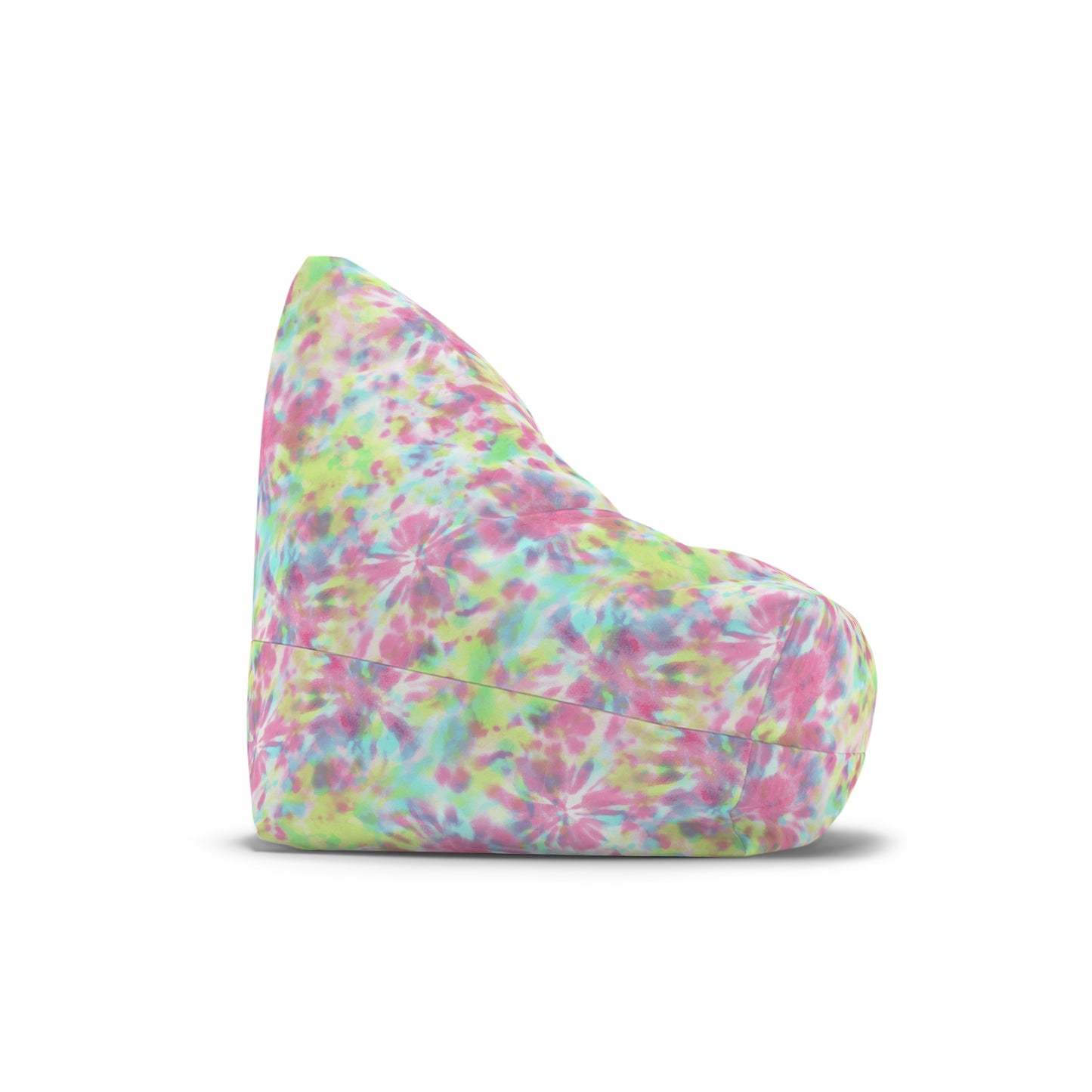 Tie-Dye Bean Bag Chair Cover - Durable Polyester, Locking Zipper, 2 Sizes