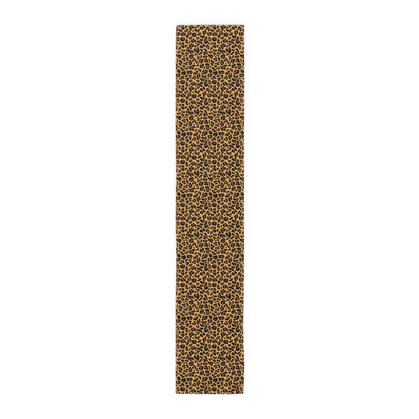 Leopard Print Table Runner - Bold Exotic Elegance, Cotton Twill or Polyester - Perfect for Safari & Glamorous Home Decor