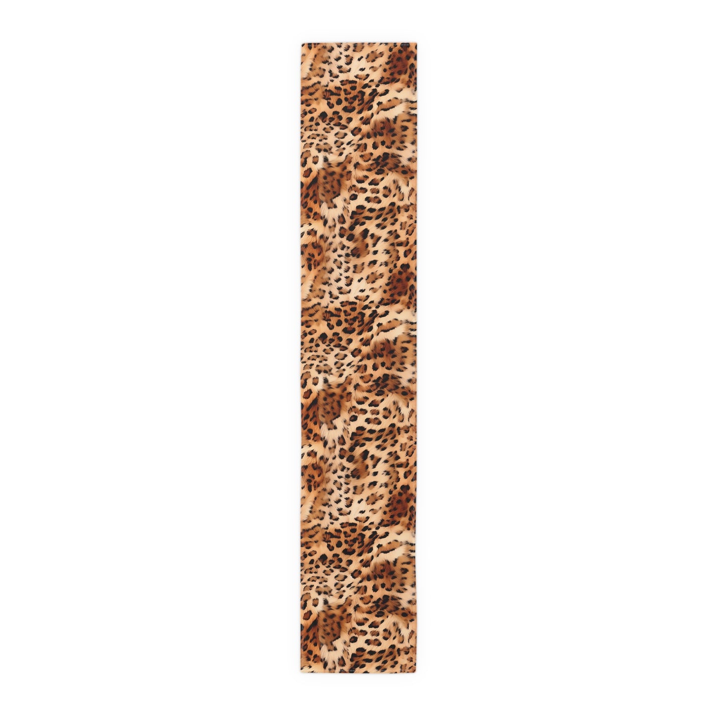 Leopard Print Table Runner - Bold Exotic Elegance, Cotton Twill or Polyester - Perfect for Safari & Glamorous Home Decor