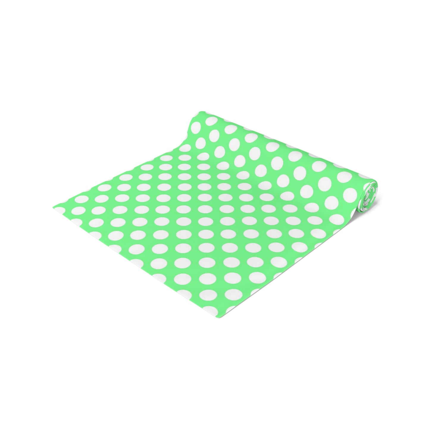 Pastel Polka Dot Table Runner - Soft Elegance, Cotton Twill or Polyester - Perfect for Playful & Light Home Decor