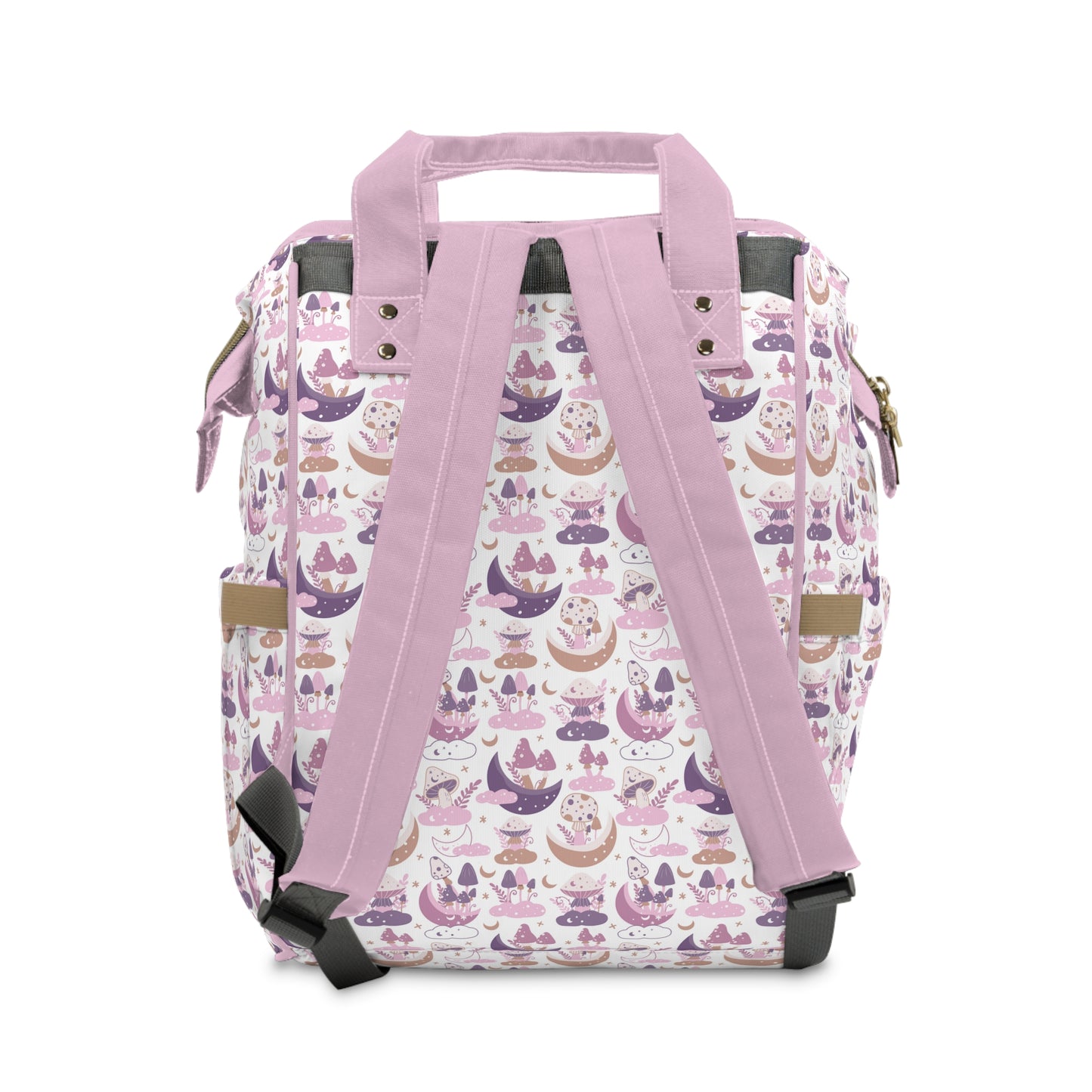 Magical Mushroom Diaper Backpack - Unique Nature-Inspired Nappy Bag for Eco-Conscious Parents, Organized & Multifunctional Baby Bag