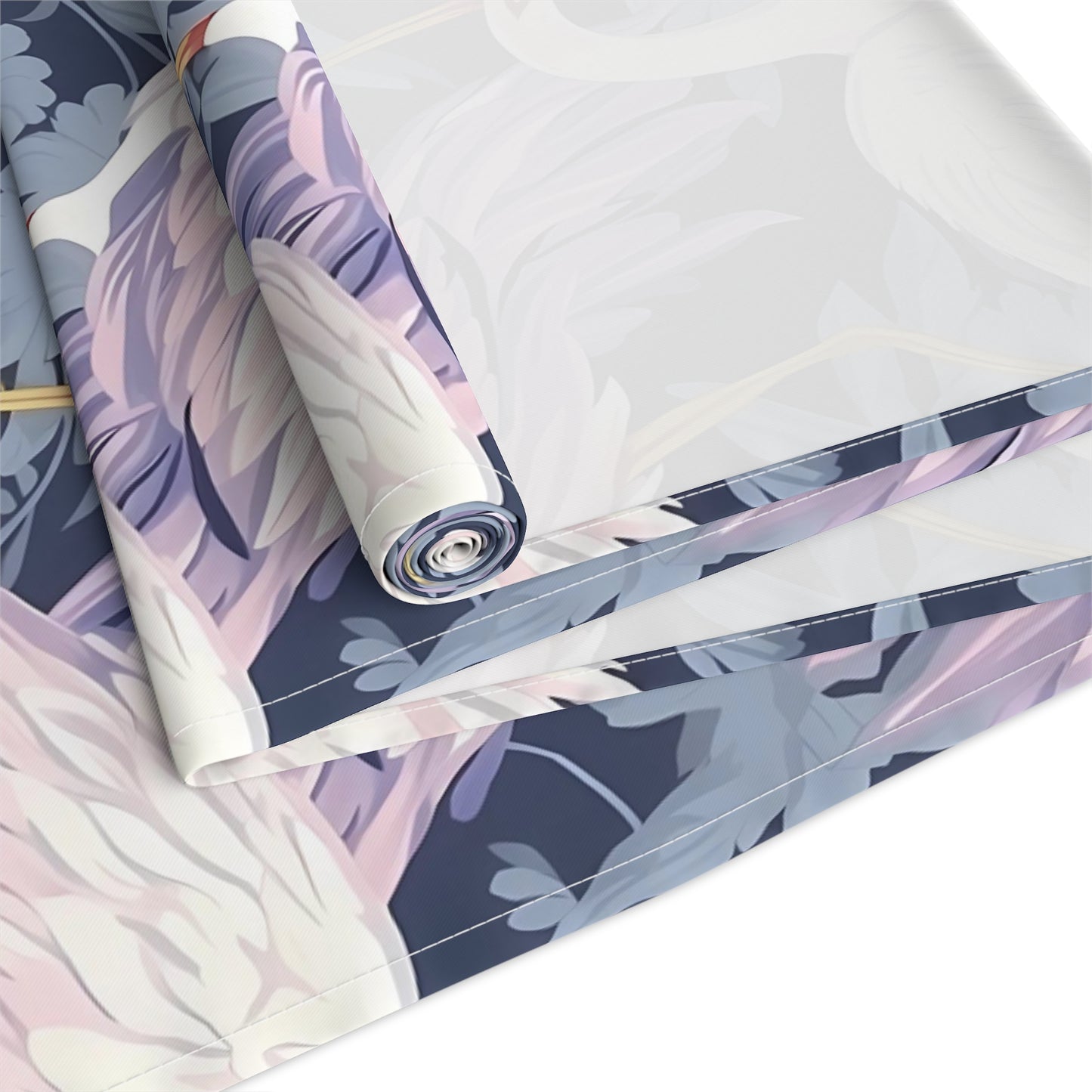 Chinoiserie Print Table Runner - Elegant Asian-Inspired Elegance, Cotton Twill or Polyester - Perfect for Cultural Home Decor