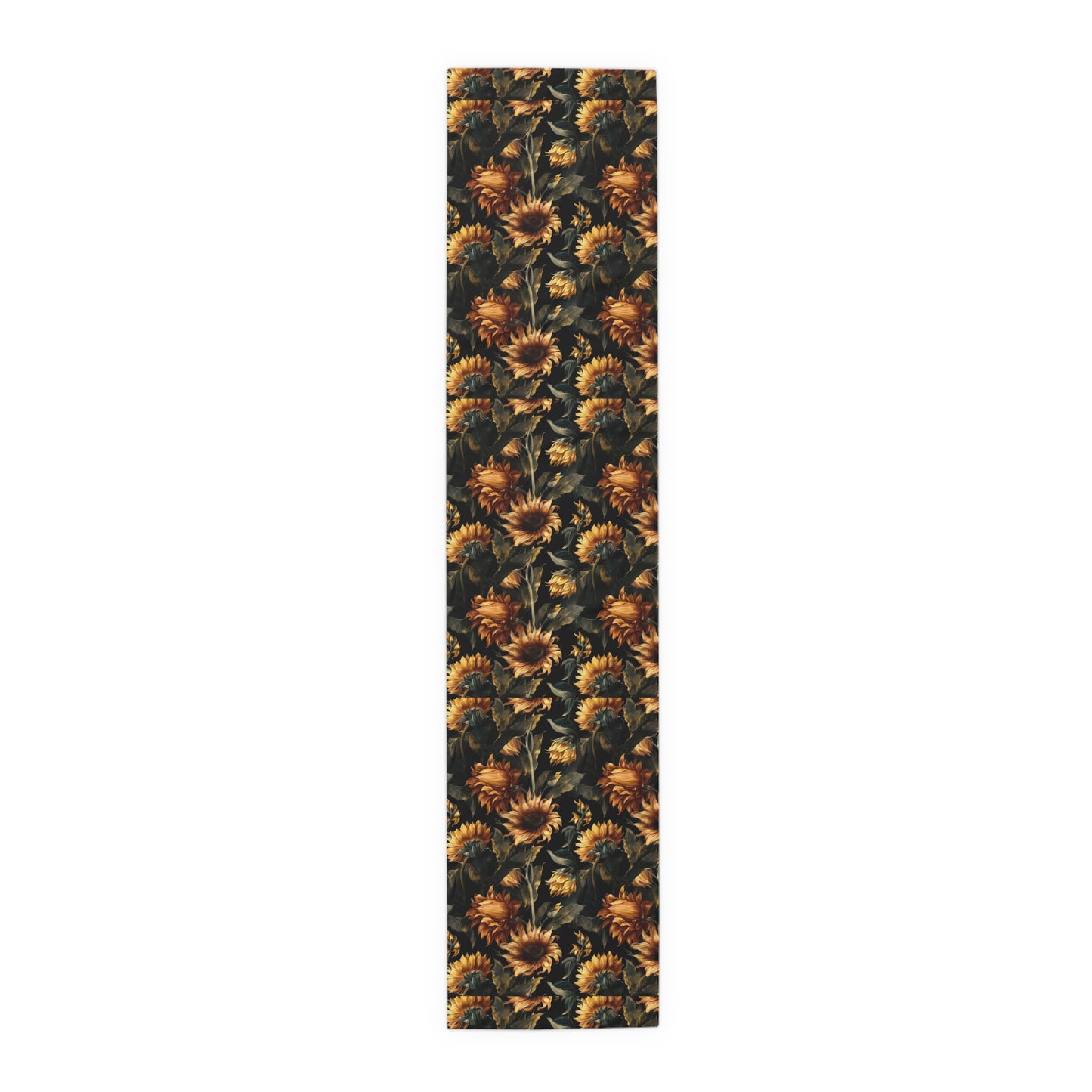 Sunflower Print Table Runner - Bright and Cheerful, Cotton Twill or Polyester - Perfect for Sunny Home Decor