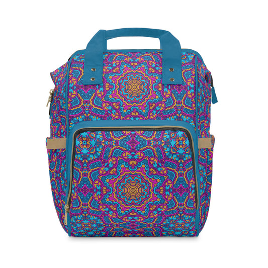 Mandala Diaper Backpack - Artistic & Multifunctional Baby Bag with Mandala Patterns, Ideal for Stylish Parents