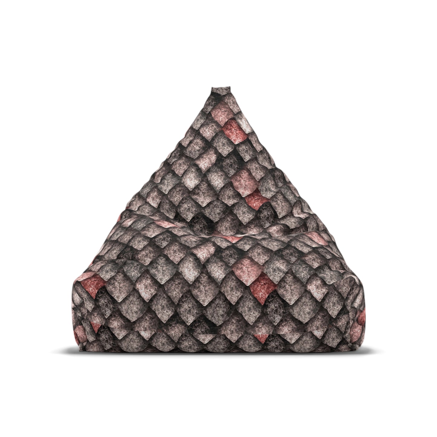 Dragon Scale Bean Bag Chair Cover - Mythical Style Durable Polyester Slipcover