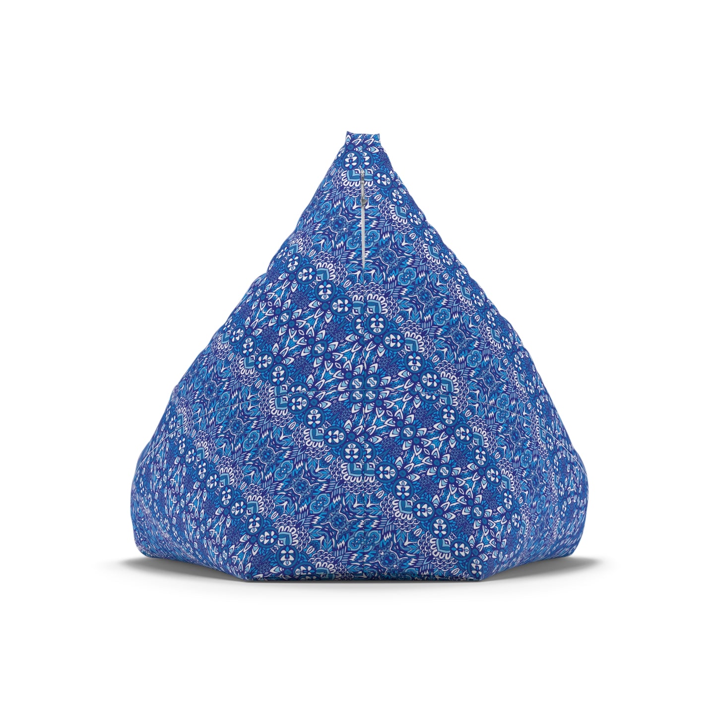 Mandala Bean Bag Chair Cover - Premium Polyester, Secure Zipper, 2 Sizes, Bohemian Design