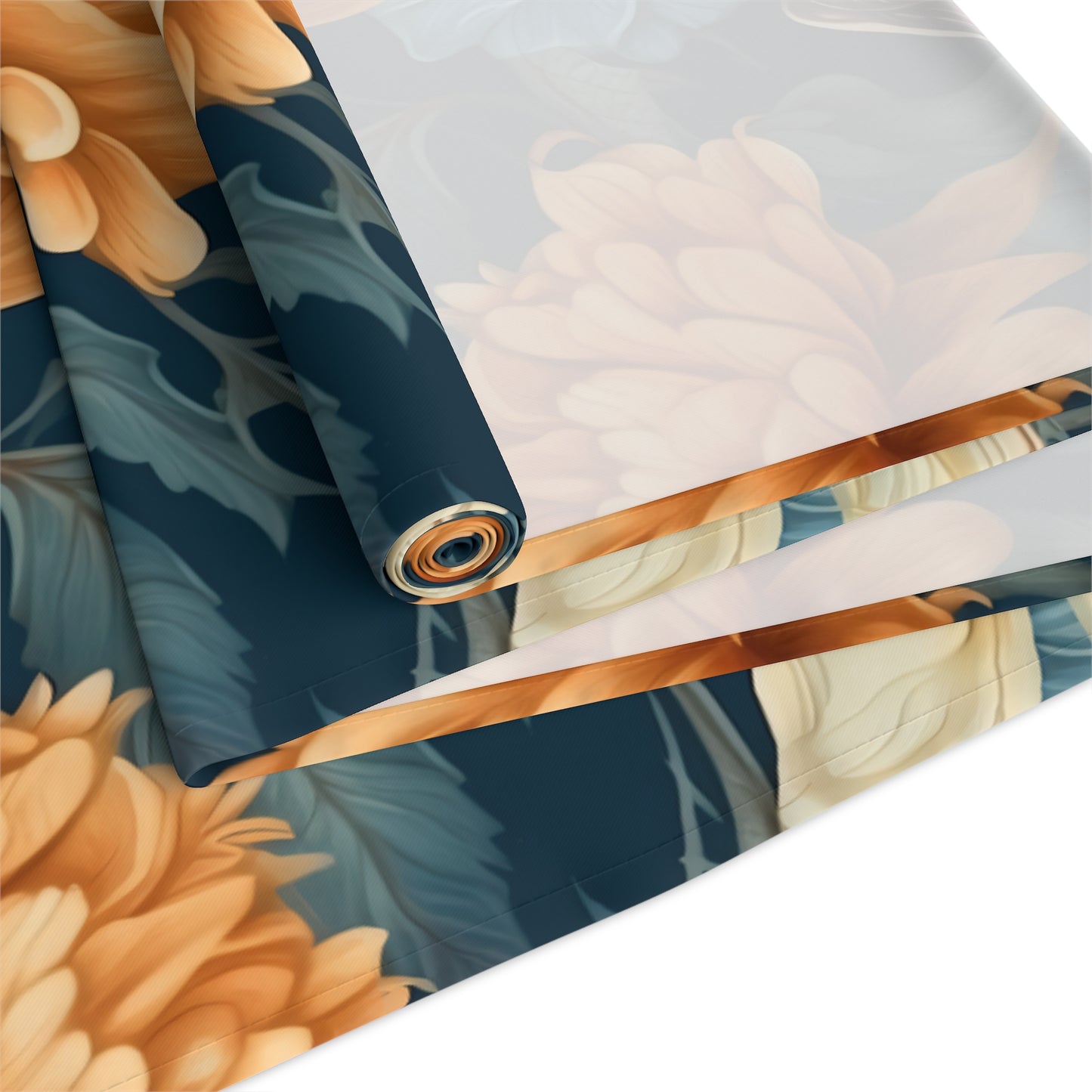 Dragonfly Print Table Runner - Elegant Whimsy, Cotton Twill or Polyester - Perfect for Nature-Inspired Home Decor