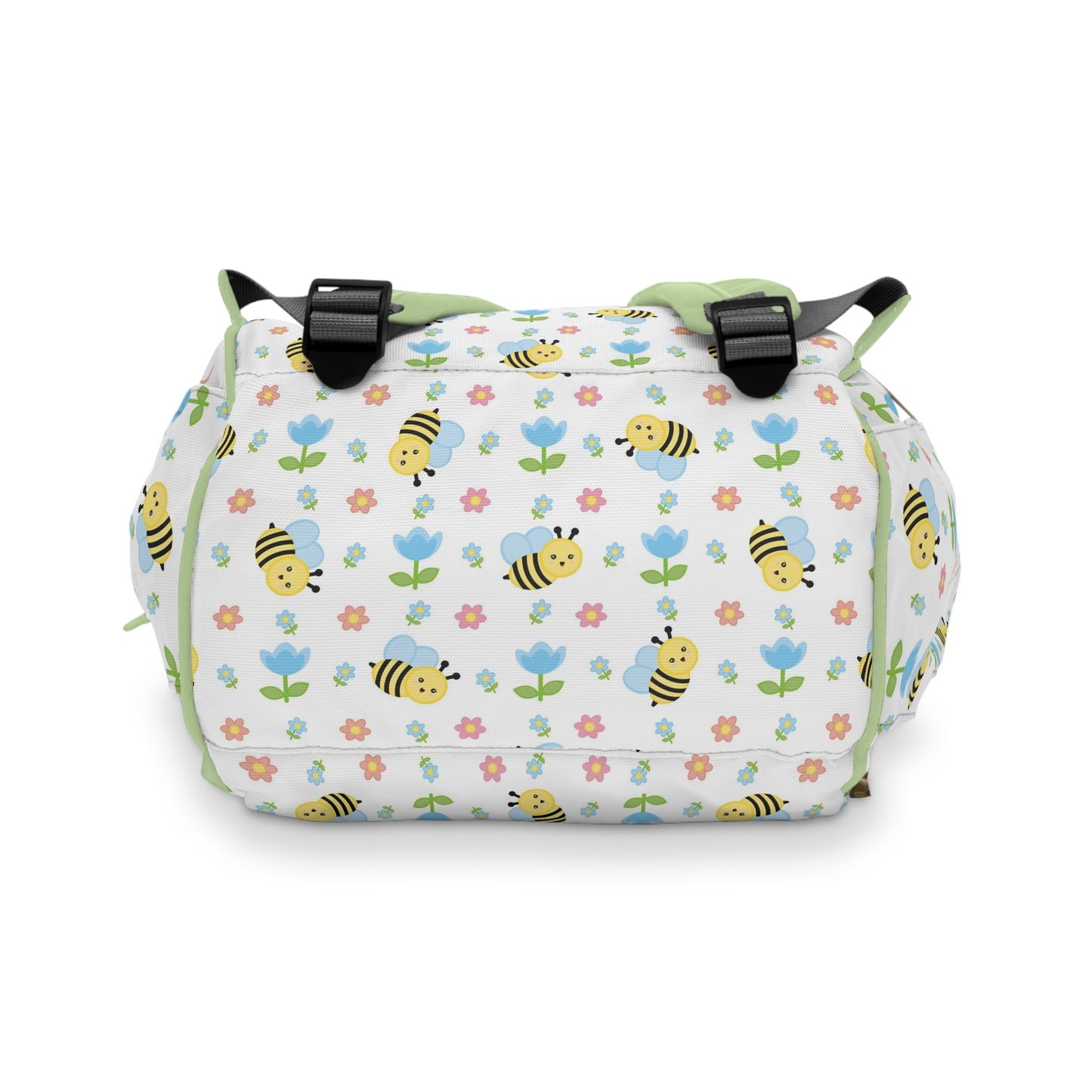 Honey Bee Diaper Backpack - Eco-Friendly & Stylish Baby Bag with Buzzing Bee Motifs, Perfect for Nature-Loving Parents