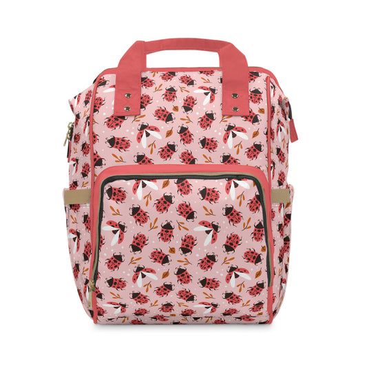 Ladybug Diaper Backpack - Adorable & Practical Baby Bag with Ladybug Patterns