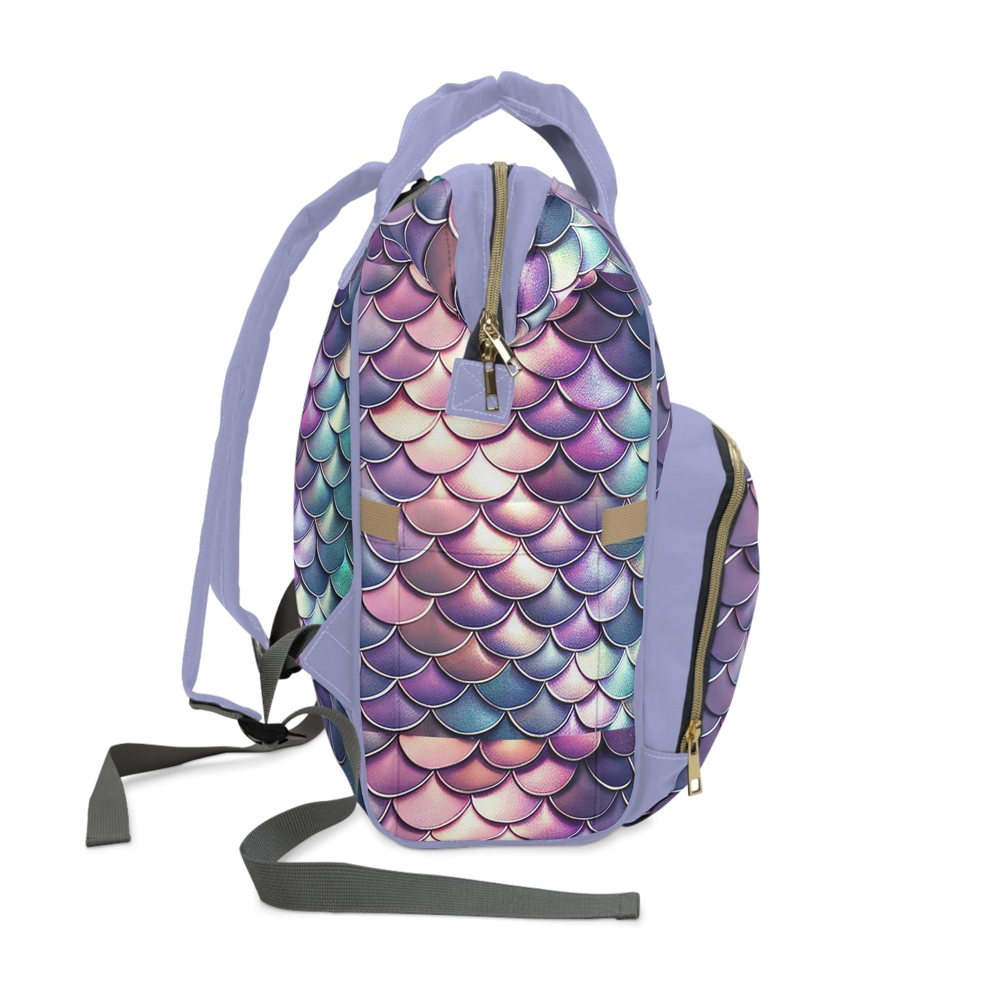 Dragon Scale Diaper Backpack - Durable & Magical Baby Bag with Shimmering Scale Patterns, Perfect for Fantasy-Loving Families