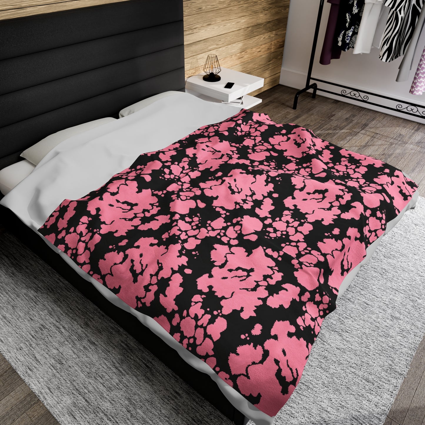 Cowhide Velveteen Plush Blanket | Soft, Rustic, Luxurious and Comforting | Available in Multiple Sizes