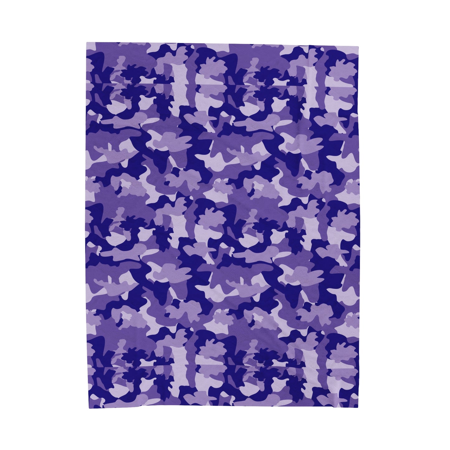 Camouflage Velveteen Plush Blanket | Soft, Rugged, Luxurious and Comforting | Available in Multiple Sizes