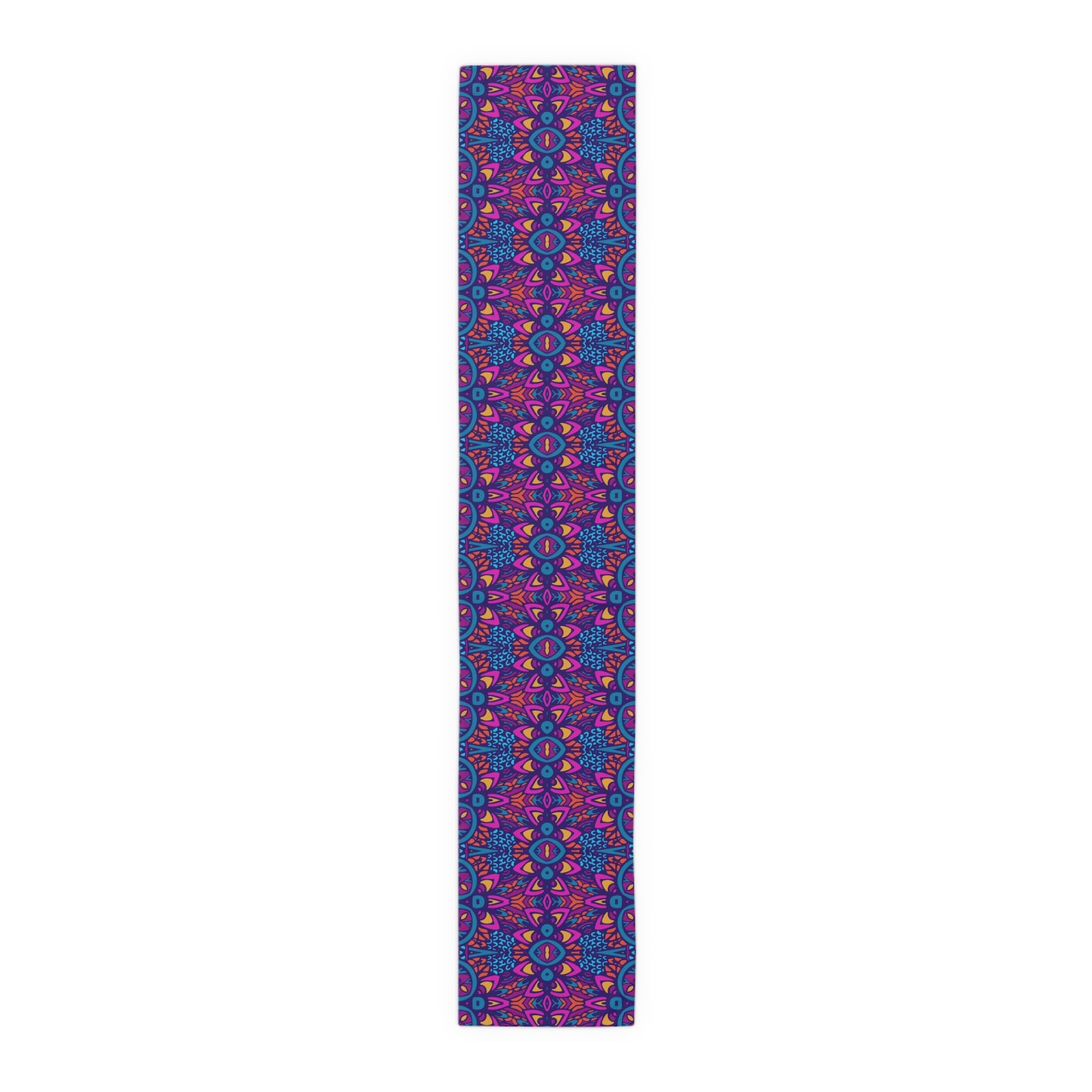 Mandala Print Table Runner - Intricate Patterns, Cotton Twill or Polyester - Ideal for Decorative Home Accents