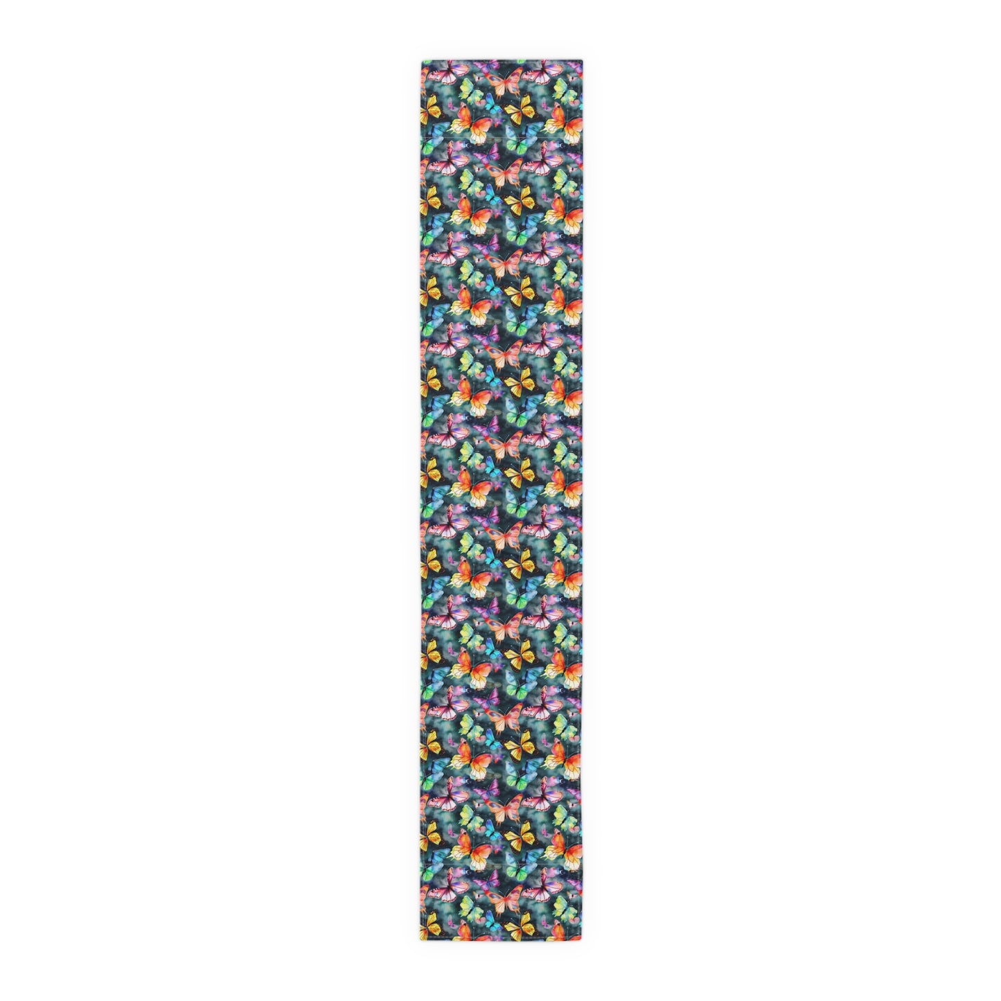 Butterfly Table Runner - Vibrant Patterns, Cotton Twill or Polyester - Perfect for Home Decor & Unique Gifts