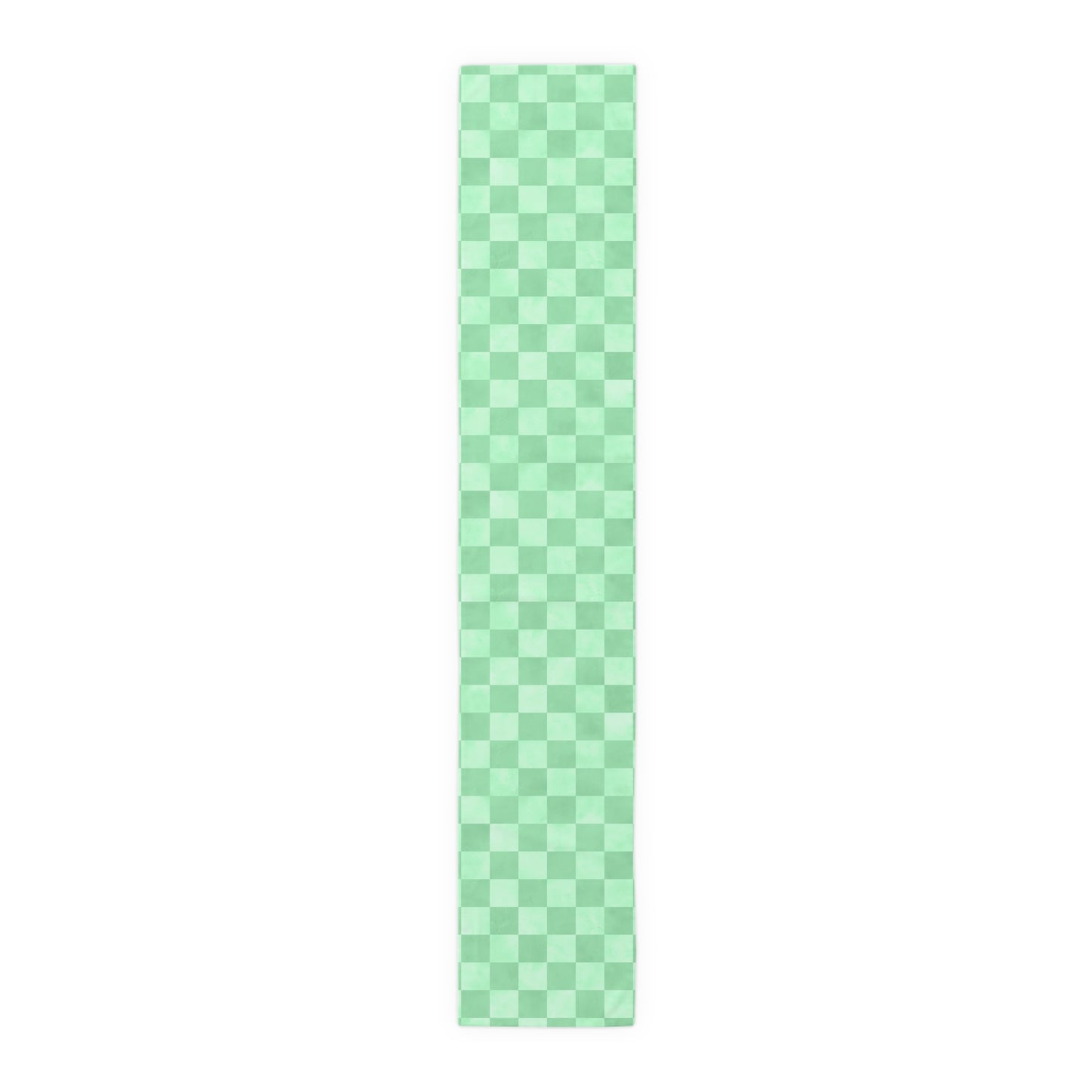 Pastel Checkered Table Runner - Soothing Playfulness, Cotton Twill or Polyester - Perfect for Refreshing & Modern Home Decor