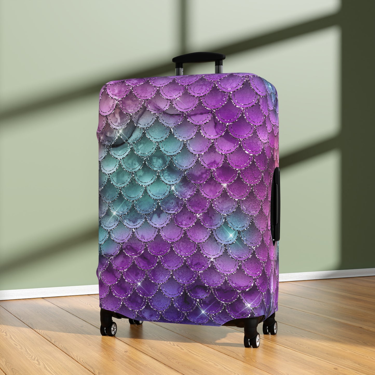 Mermaid Scales Luggage Cover - Mermaid Suitcase Cover