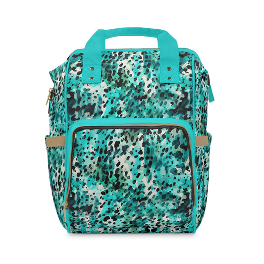 Trendy Cow Print Diaper Backpack - Durable Baby Bag with Unique Cow Pattern, Spacious Nappy Bag for Fashion-Forward Parents