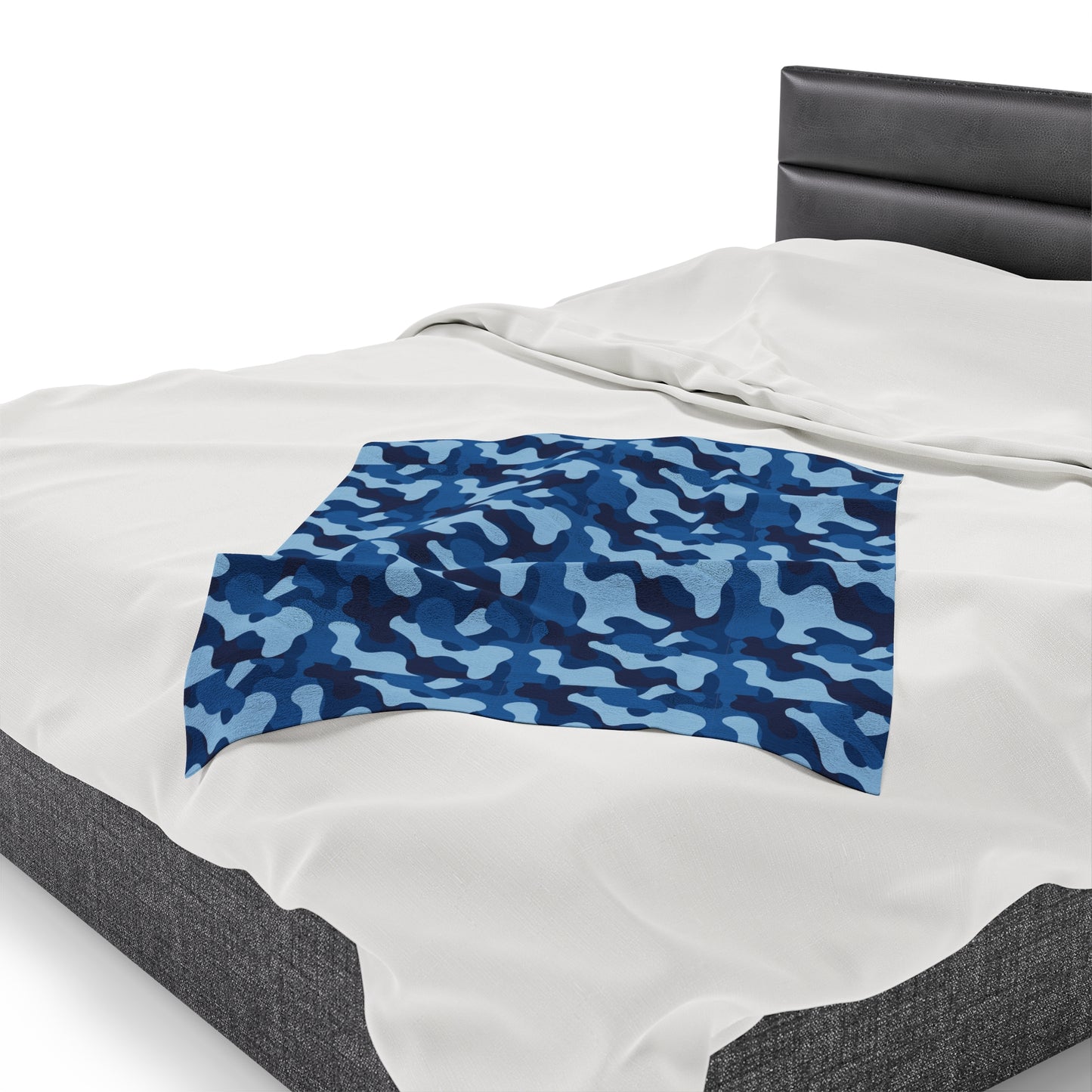 Camouflage Velveteen Plush Blanket | Soft, Rugged, Luxurious and Comforting | Available in Multiple Sizes