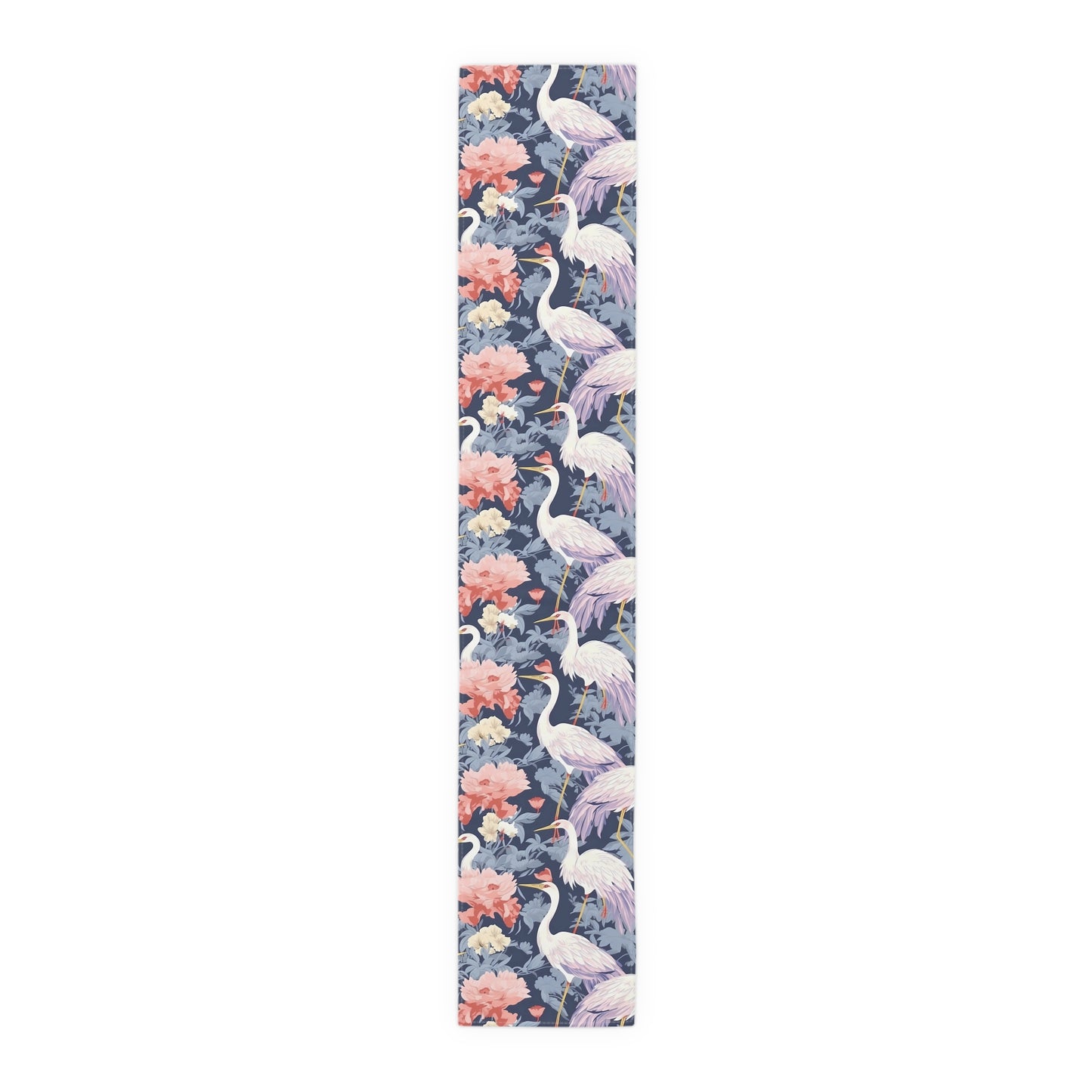 Chinoiserie Print Table Runner - Elegant Asian-Inspired Elegance, Cotton Twill or Polyester - Perfect for Cultural Home Decor