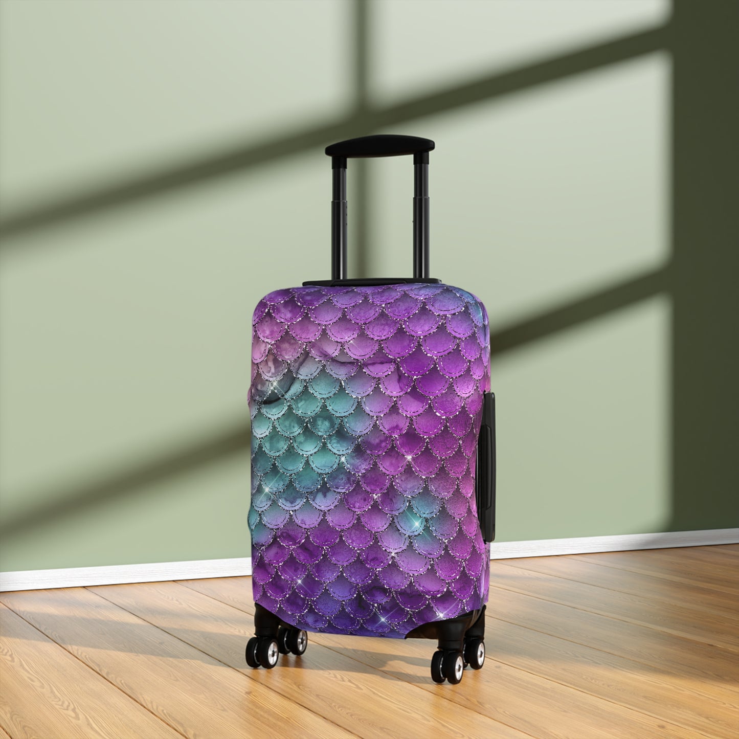 Mermaid Scales Luggage Cover - Mermaid Suitcase Cover