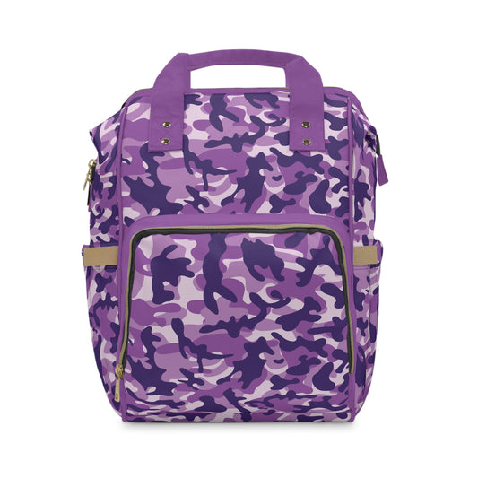 Camouflage Diaper Backpack - Durable Nylon Camo Baby Bag for Outdoorsy Parents, Spacious & Multifunctional Camo Diaper Backpack
