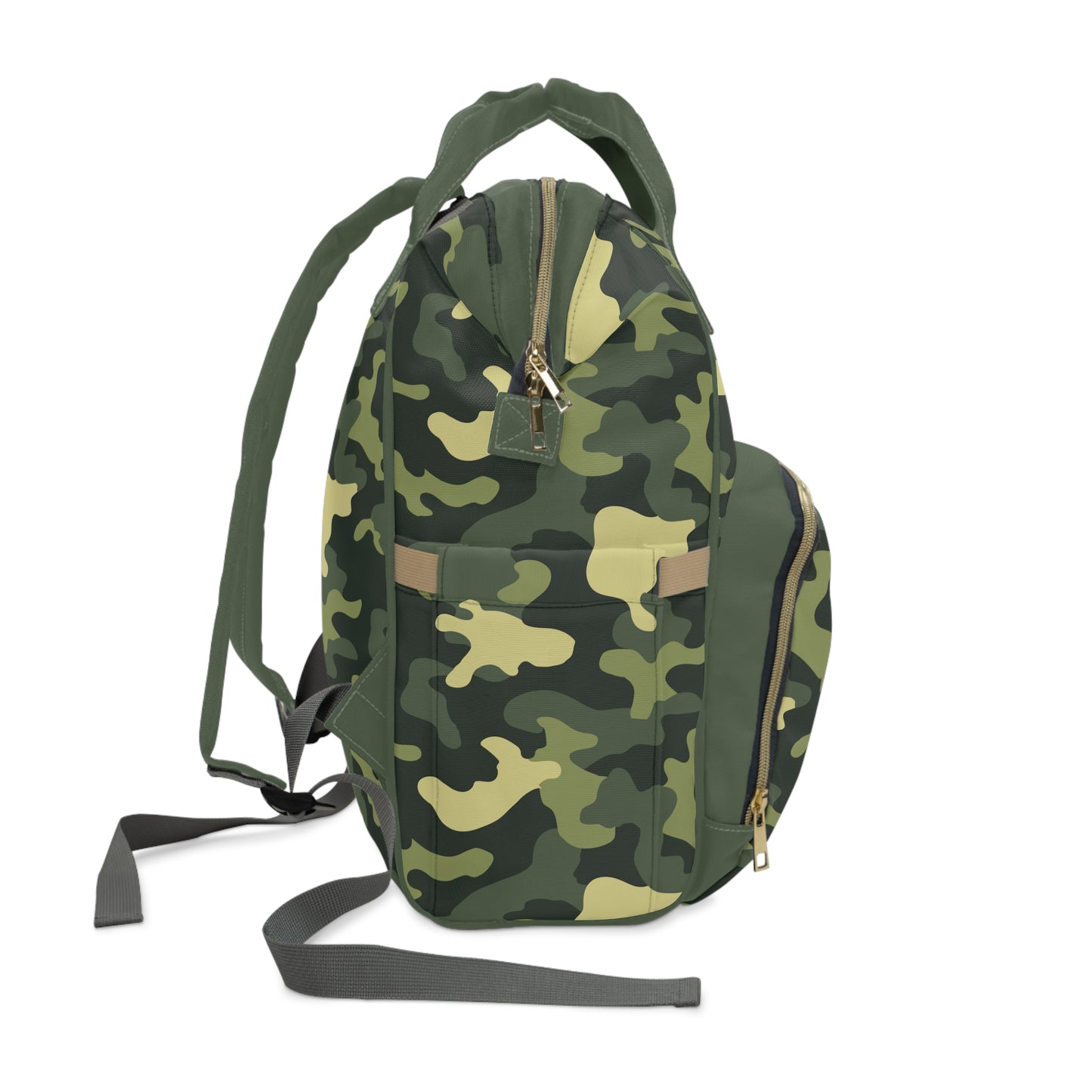 Camouflage Diaper Backpack - Durable Nylon Camo Baby Bag for Outdoorsy Parents, Spacious & Multifunctional Camo Diaper Backpack