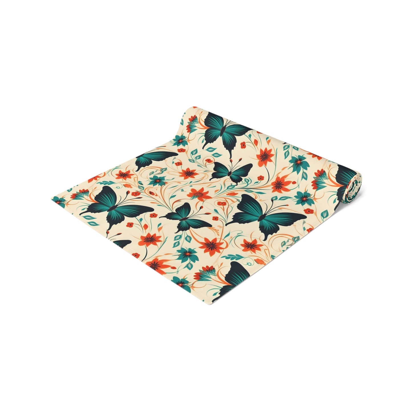 Butterfly Table Runner - Vibrant Patterns, Cotton Twill or Polyester - Perfect for Home Decor & Unique Gifts