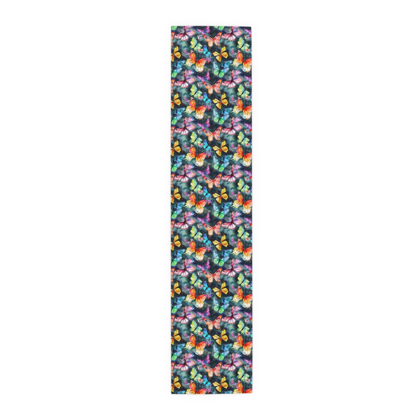 Butterfly Table Runner - Vibrant Patterns, Cotton Twill or Polyester - Perfect for Home Decor & Unique Gifts