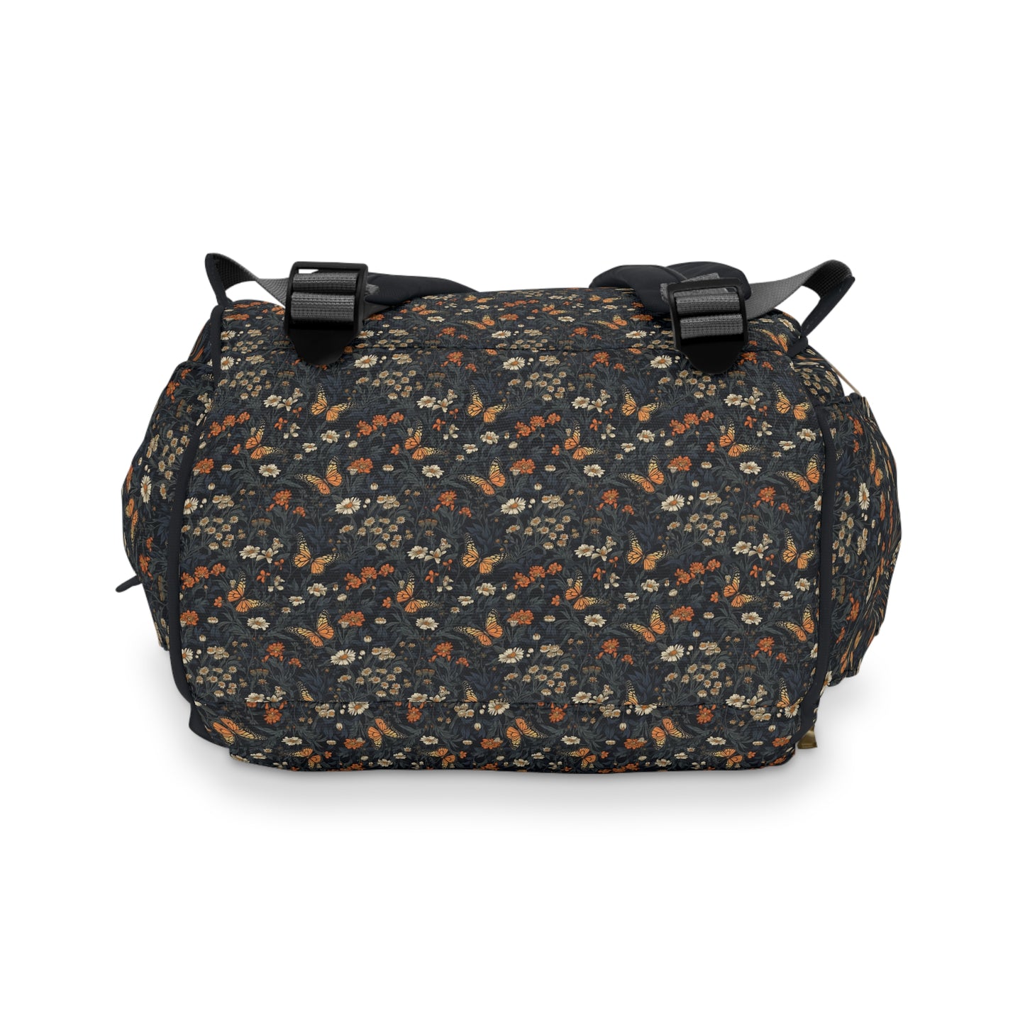 Elegant Butterfly Diaper Backpack - Lightweight & Durable Nylon Baby Bag with Beautiful Butterfly Motifs, Ideal for On-The-Go Parents