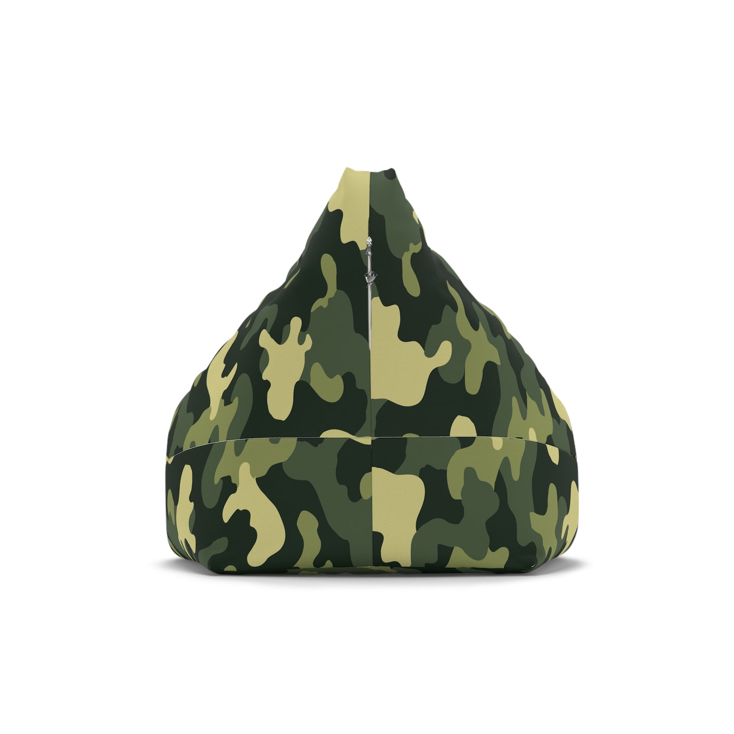 Camouflage Bean Bag Chair Cover - Durable Polyester, Locking Zipper, 2 Sizes Camo Bean Bag Cover