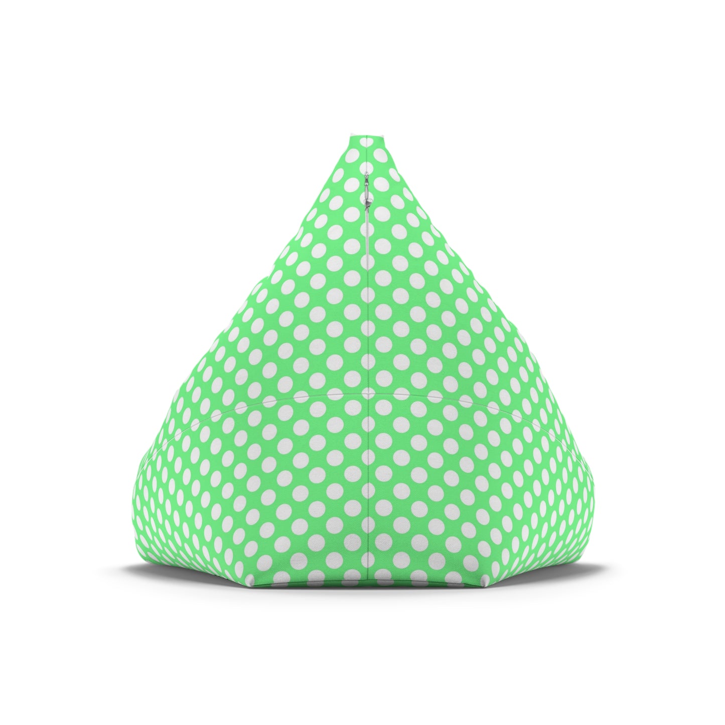 Pastel Polka Dot Bean Bag Chair Cover - Soft Polyester Slipcover with Secure Zip - Fits Various Sizes