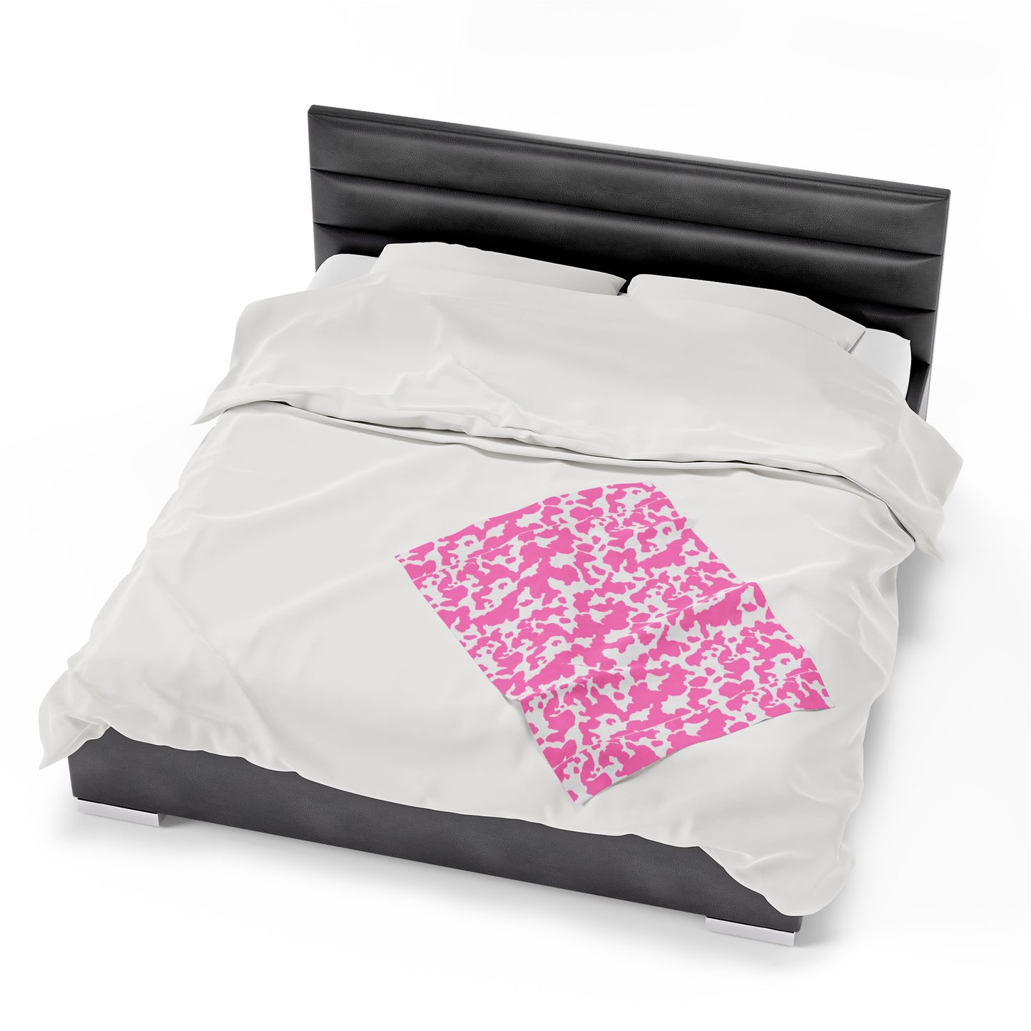 Cowhide Velveteen Plush Blanket | Soft, Rustic, Luxurious and Comforting | Available in Multiple Sizes