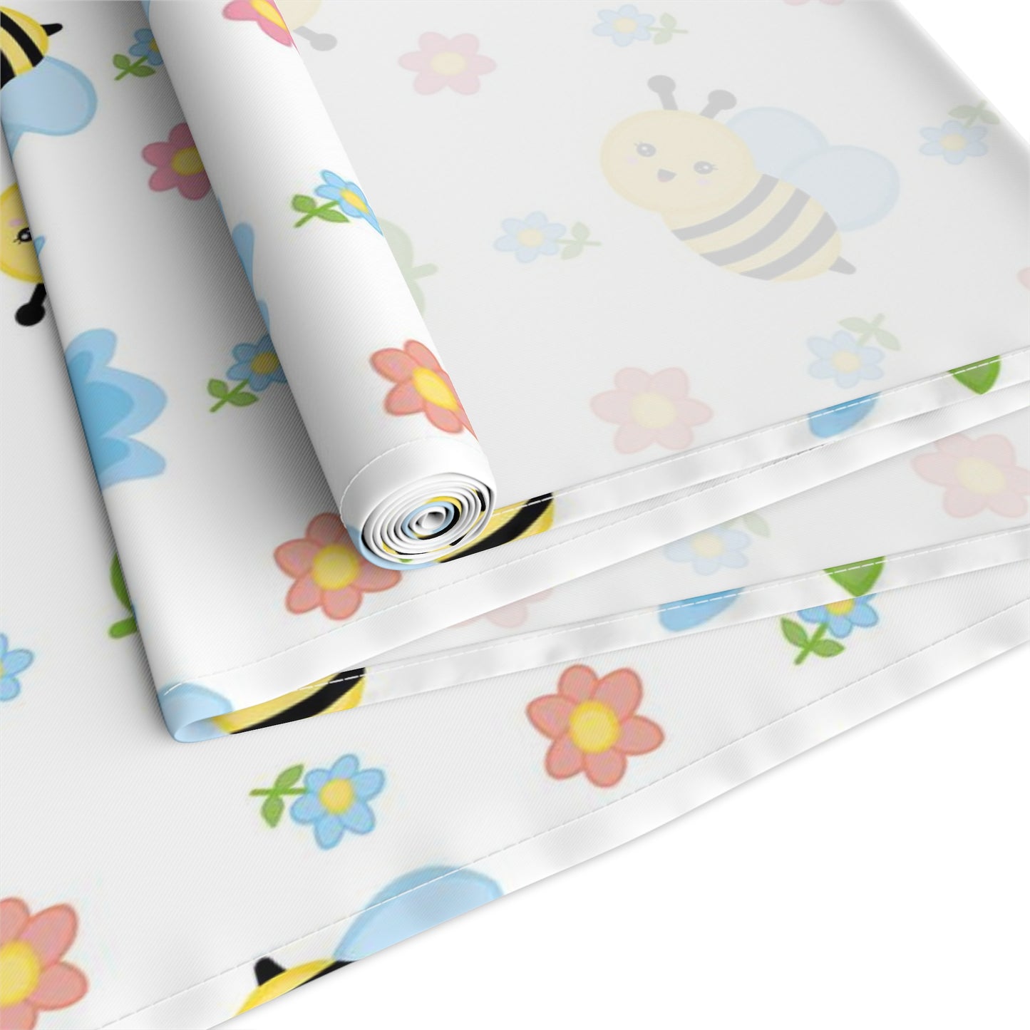 Honey Bee Print Table Runner - Buzzing with Charm - Perfect for Nature Lovers Homes