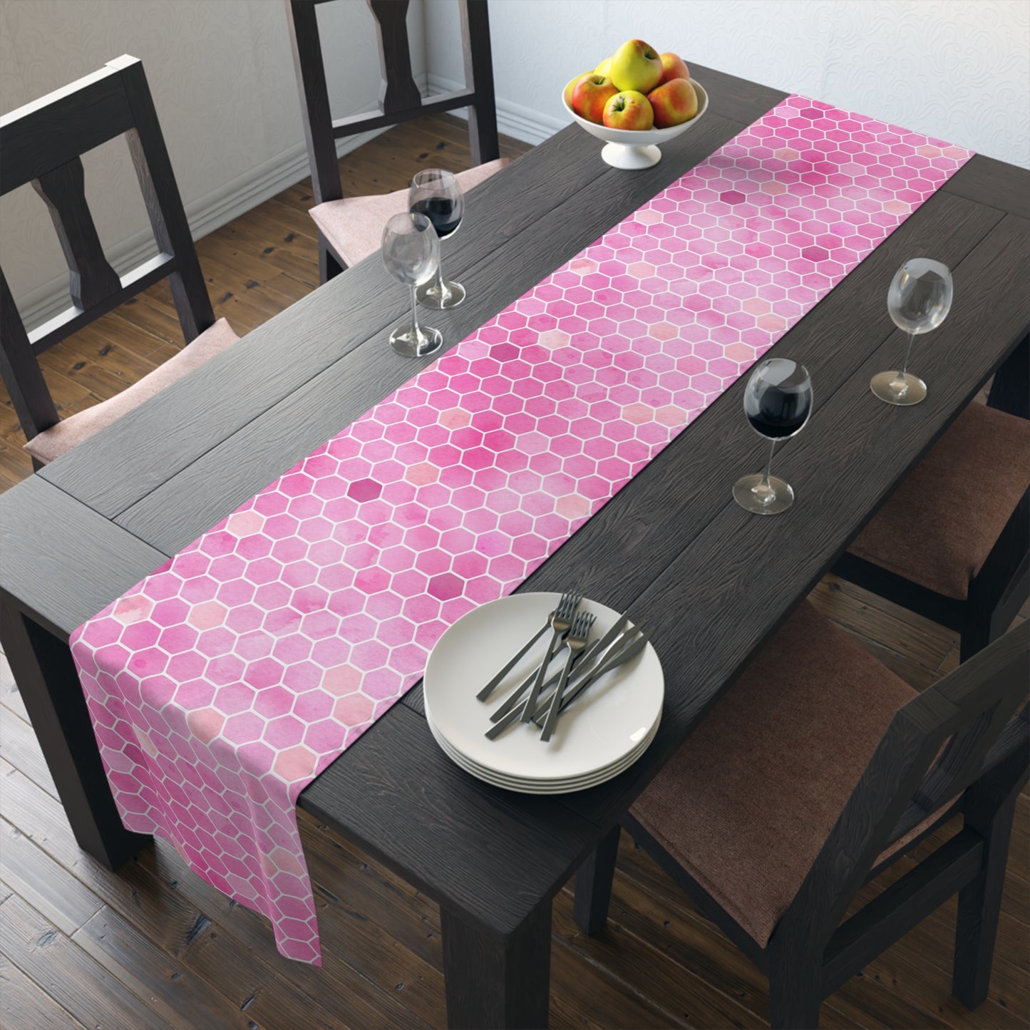Honey Bee Print Table Runner - Buzzing with Charm - Perfect for Nature Lovers Homes