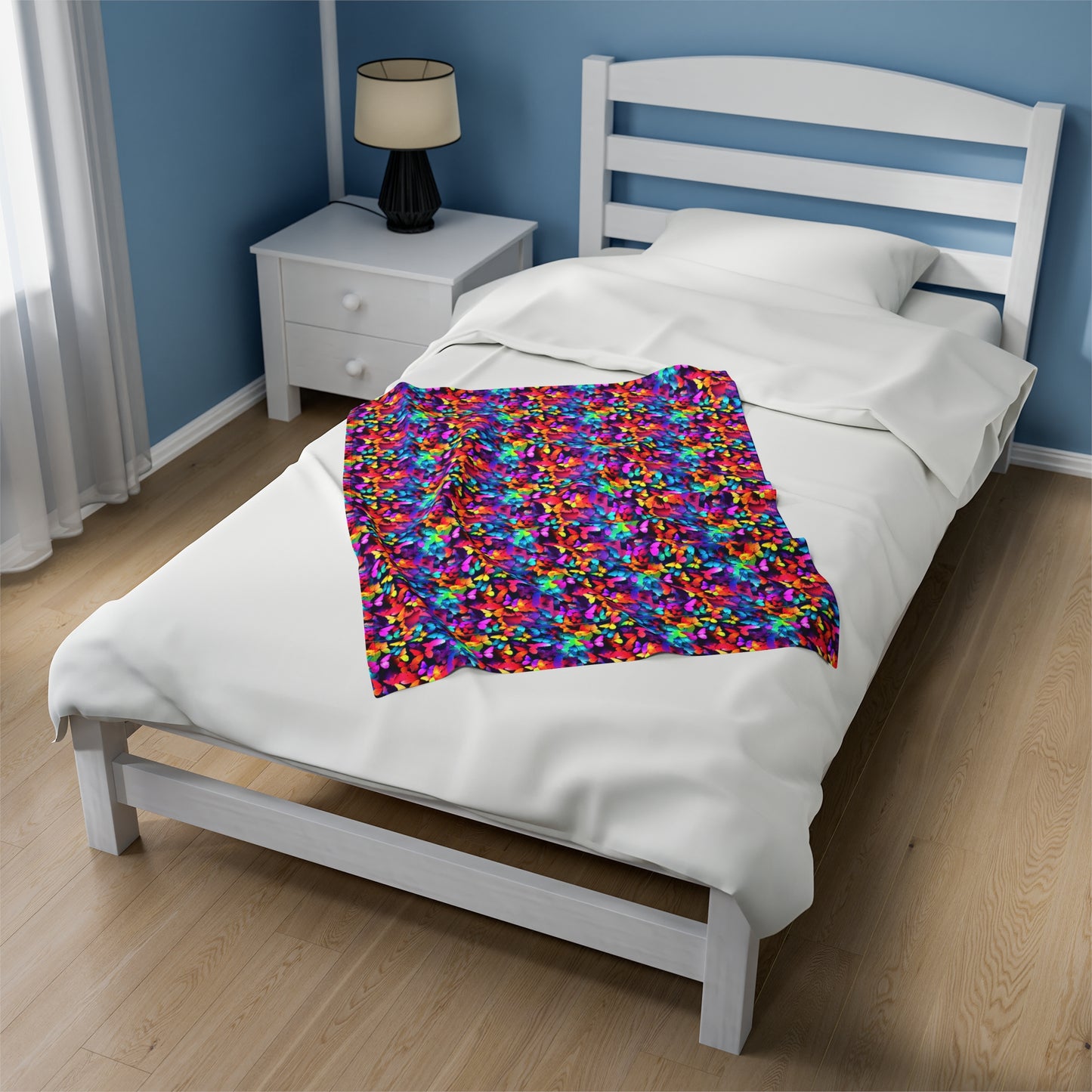 Butterfly Velveteen Plush Blanket | Soft, Luxurious, Enchanting, and Comforting | Available in Multiple Sizes
