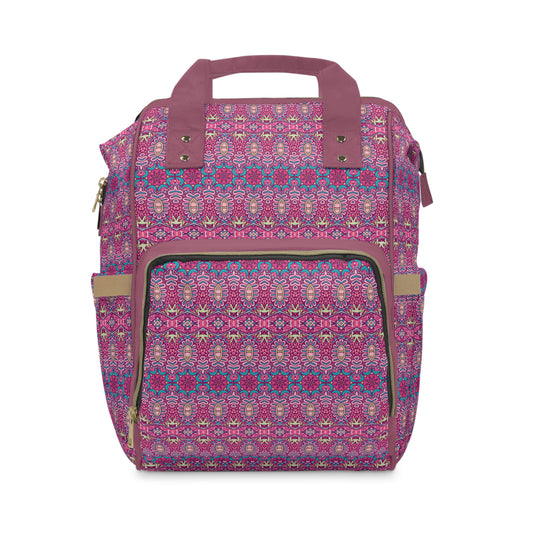 Mandala Diaper Backpack - Artistic & Multifunctional Baby Bag with Mandala Patterns, Ideal for Stylish Parents