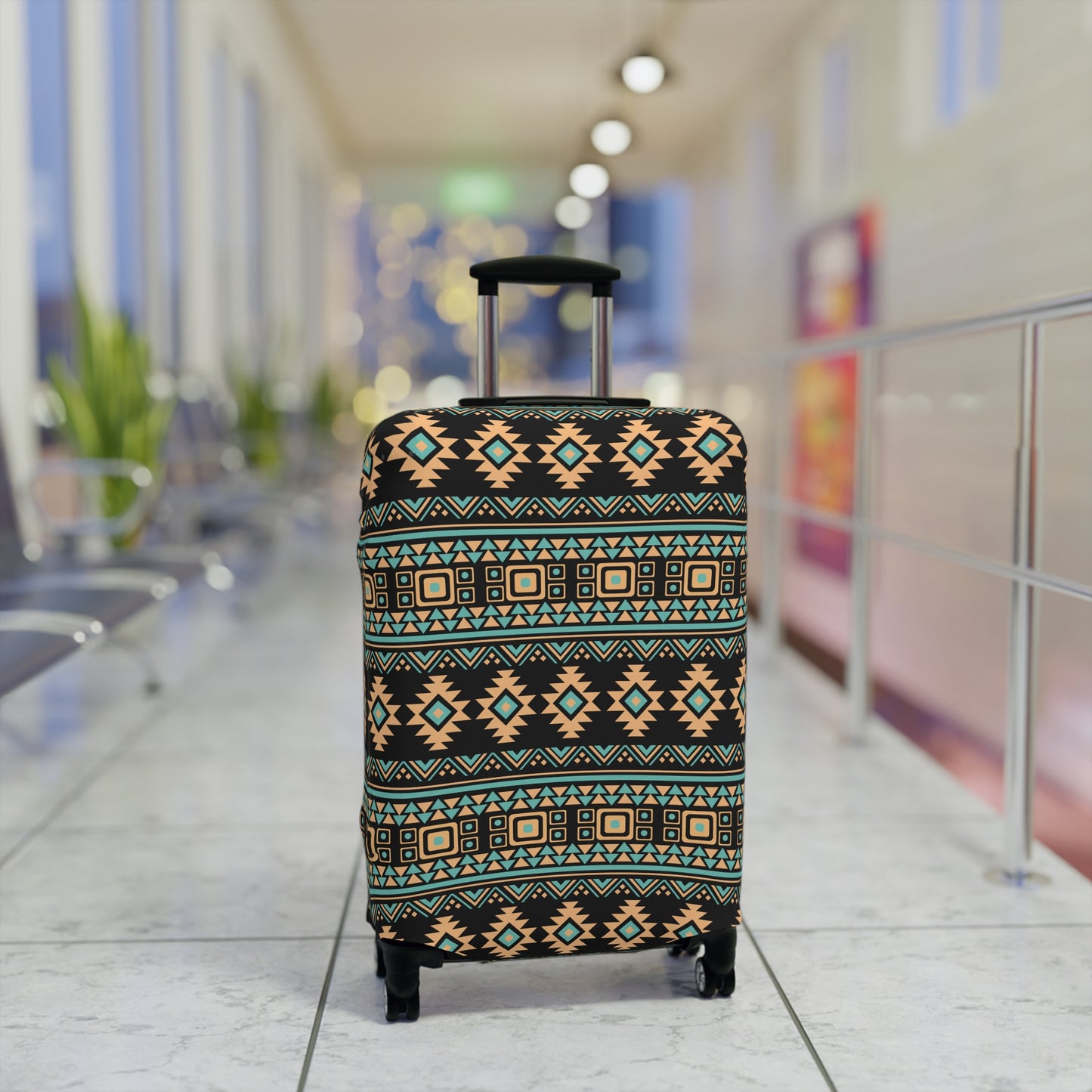 Aztec Luggage Cover - Stylish Travel Protection for Suitcases