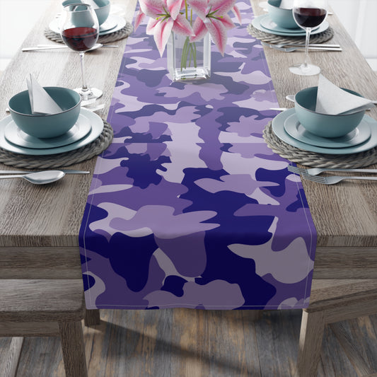 Camouflage Table Runner - Durable Cotton Twill or Polyester - Perfect for Outdoor Enthusiasts & Home Decor