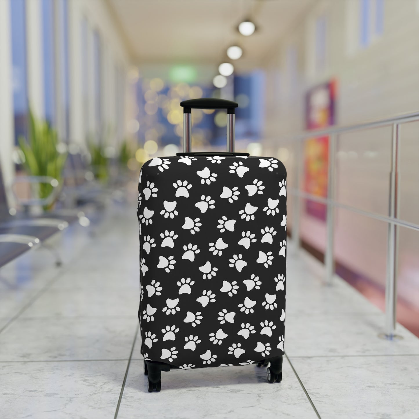 Paw Print Luggage Cover - Stylish Paw Print Suitcase Protector