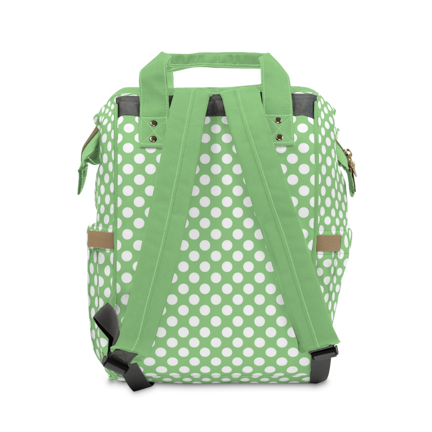 Multifunctional Polka Dot Diaper Backpack - Stylish and Practical Baby Bag for Busy Parents