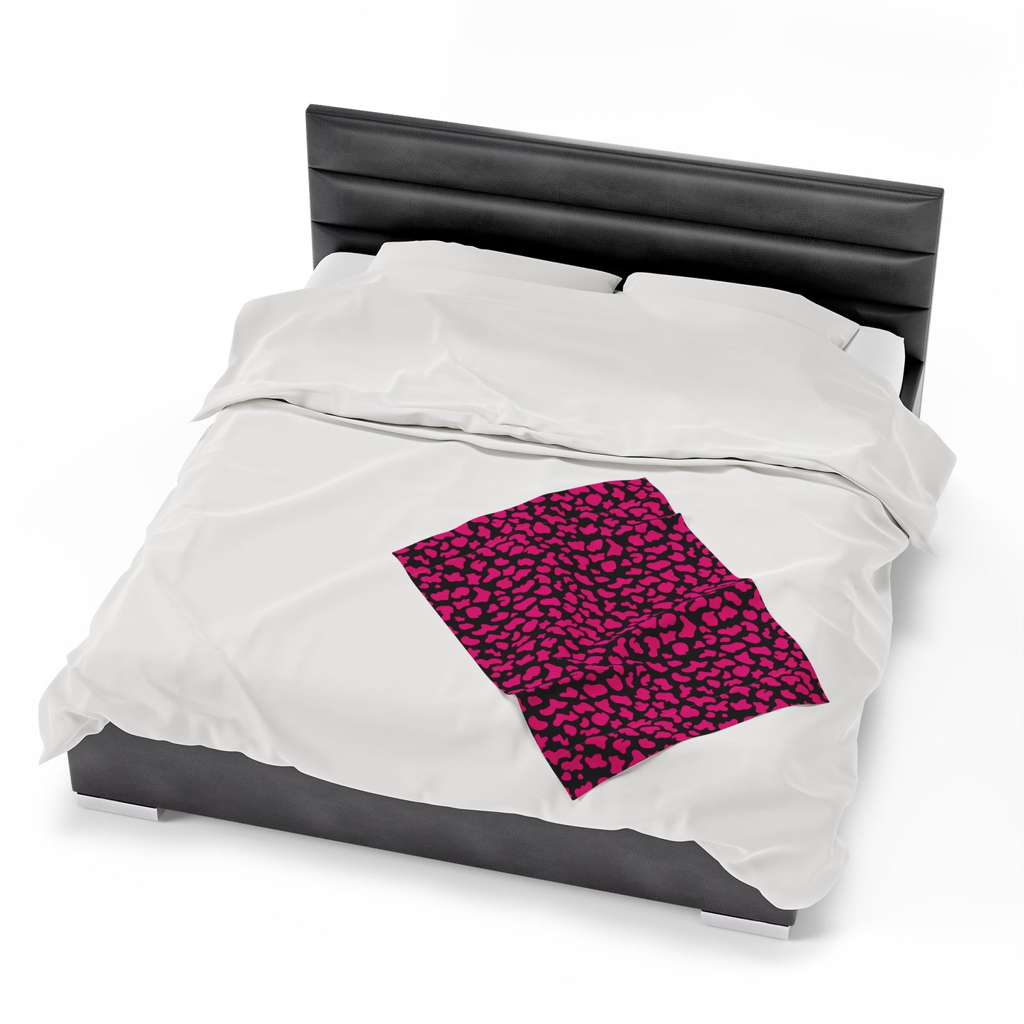 Cow Print Velveteen Plush Blanket | Soft, Stylish, Luxurious and Comforting | Available in Multiple Sizes
