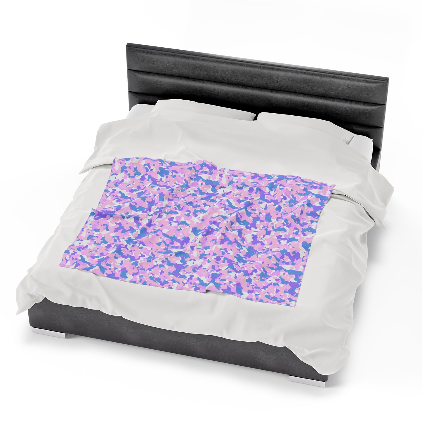 Camouflage Velveteen Plush Blanket | Soft, Rugged, Luxurious and Comforting | Available in Multiple Sizes