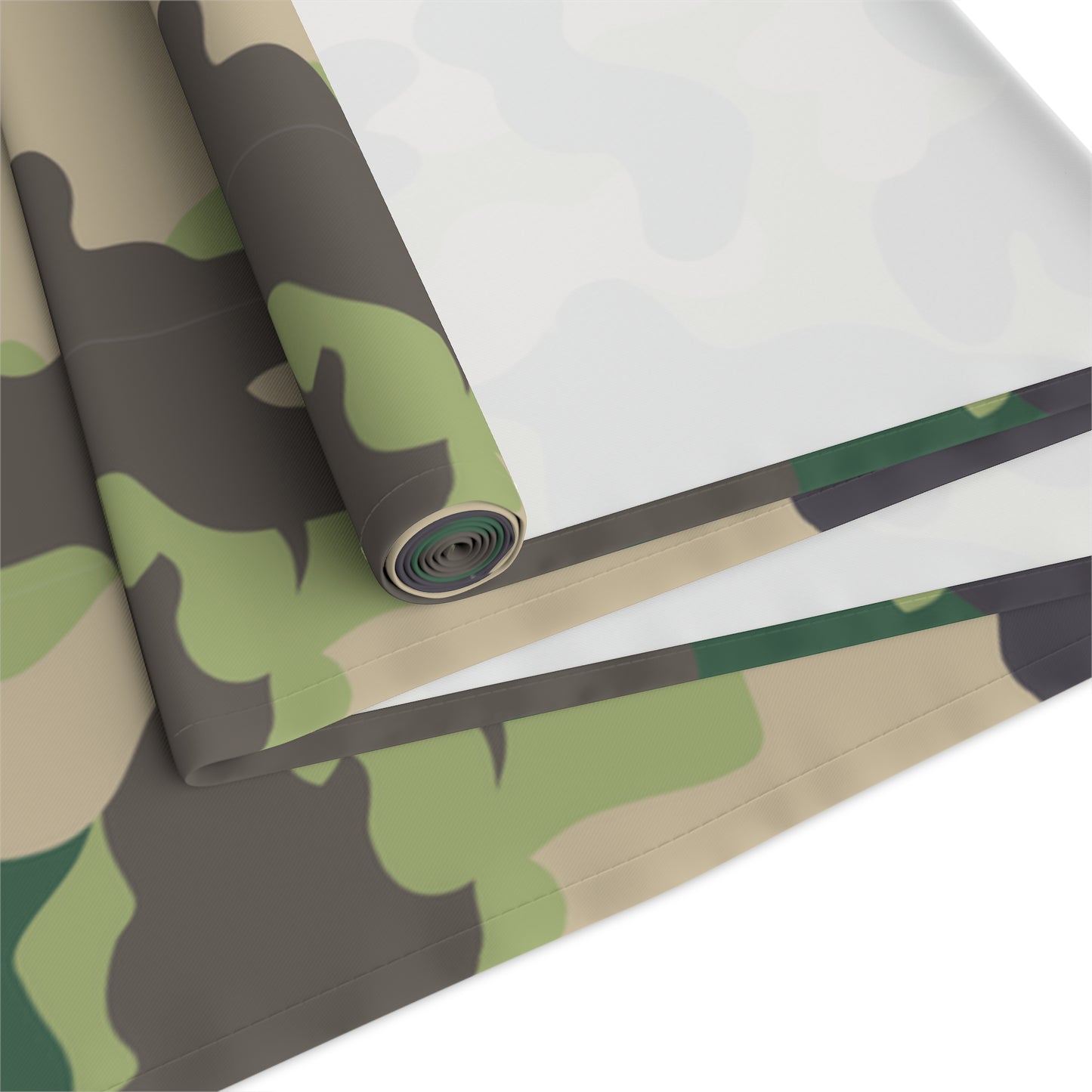 Camouflage Table Runner - Durable Cotton Twill or Polyester - Perfect for Outdoor Enthusiasts & Home Decor
