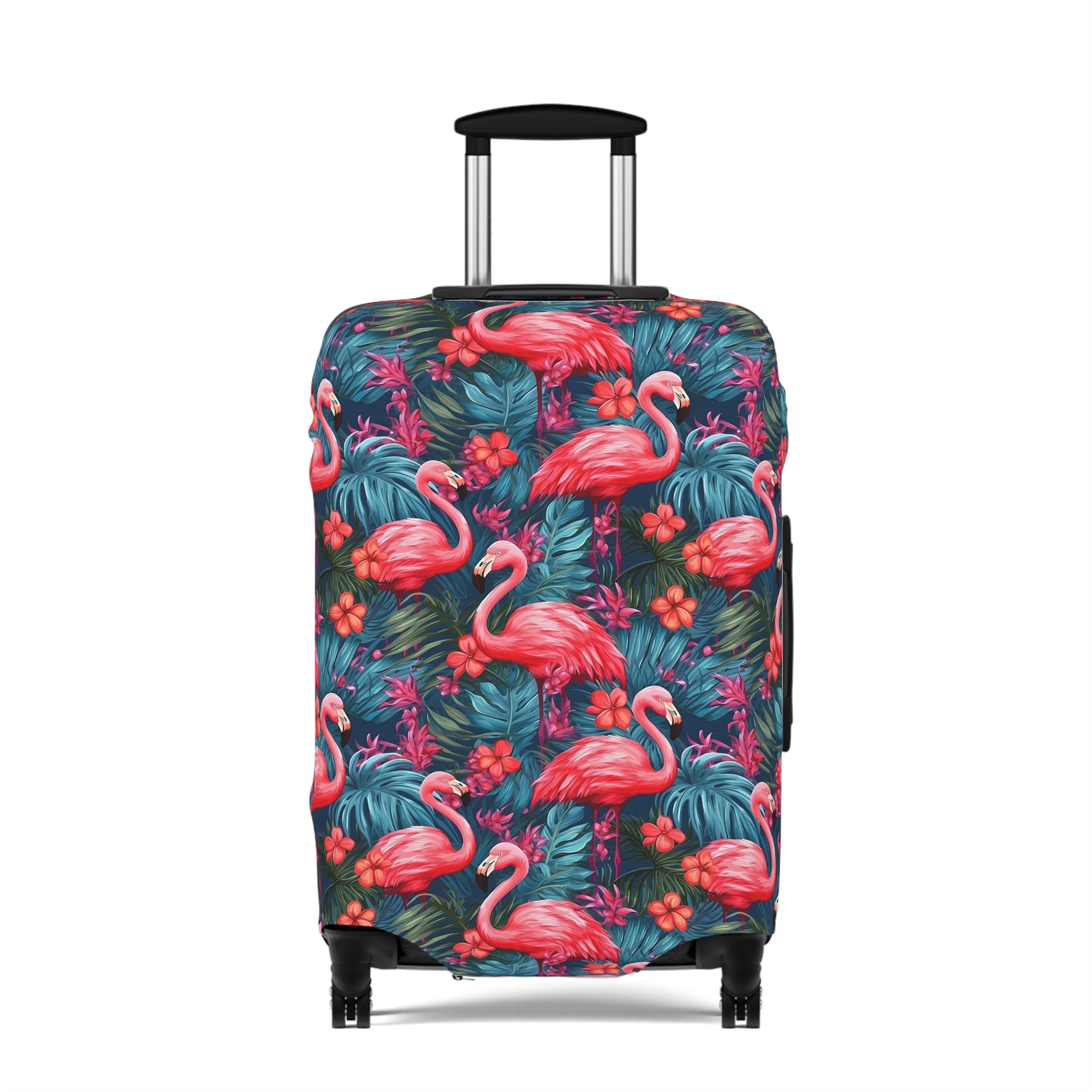 Flamingo Luggage Cover - Tropical Suitcase Protector