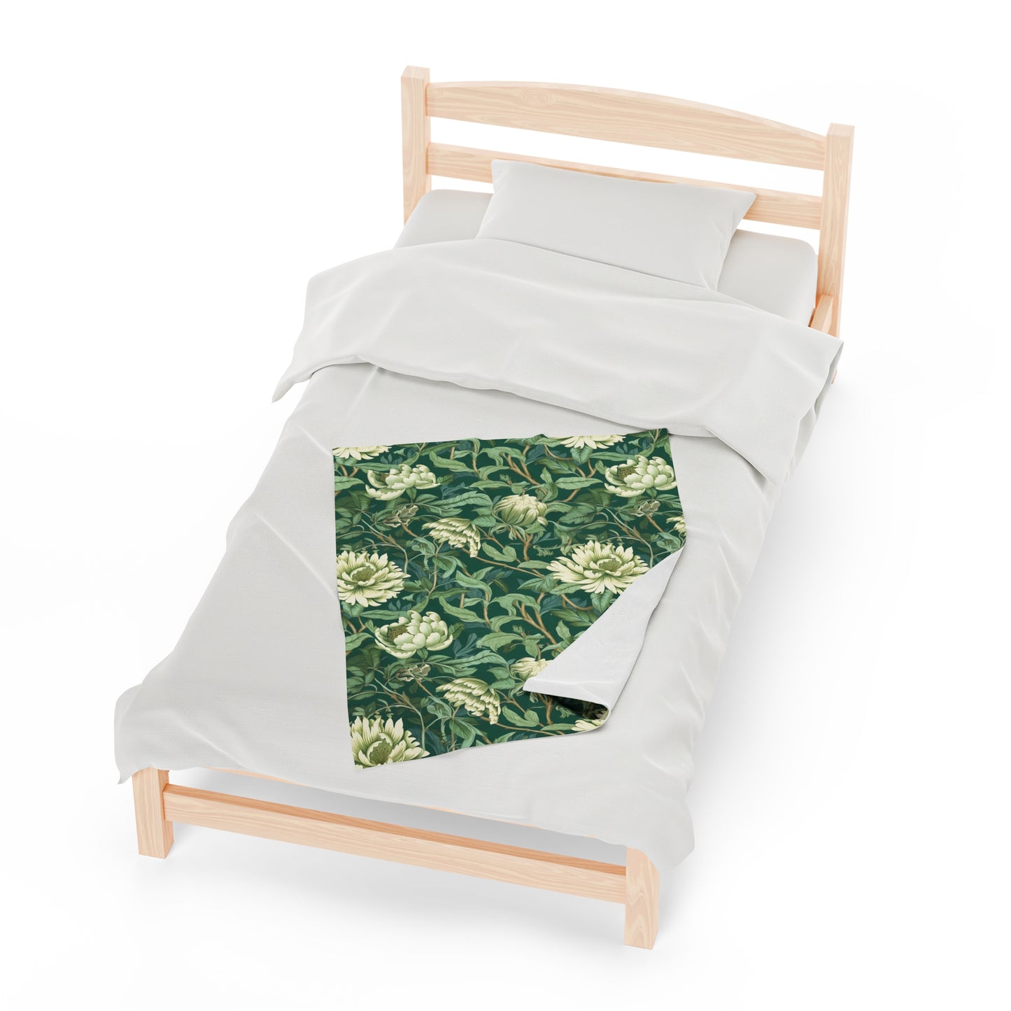 Chinoiserie Velveteen Plush Blanket | Soft, Elegant, Luxurious and Culturally Rich | Available in Multiple Sizes
